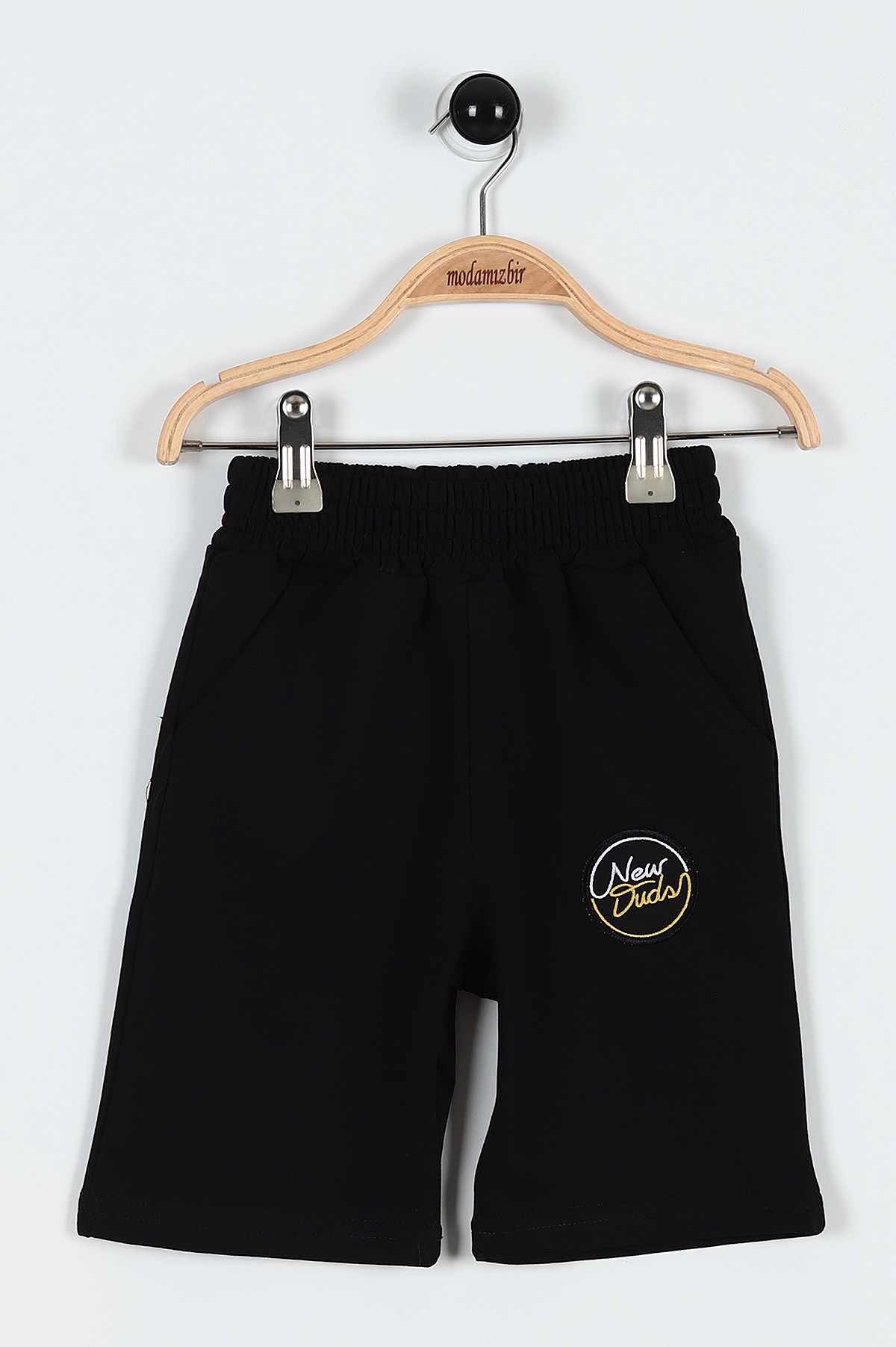 Sarı (3-6 Yaş) New Duds Nakışlı Yakalı Düğme Detaylı Erkek Bebe Takım 183593