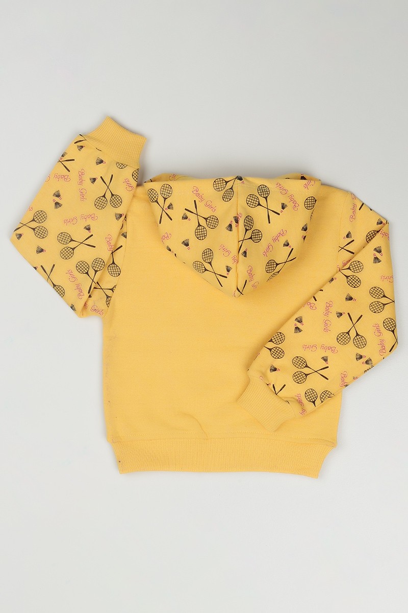 Sarı (3-7 Yaş) Baby Girls Baskılı Kız Çocuk Sweatshirt 84747