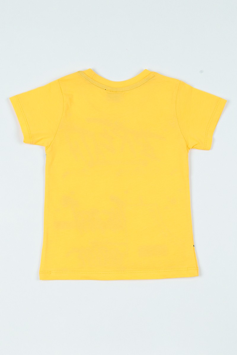 Sarı (3-7 Yaş) Dıvısıon Baskılı Erkek Çocuk Tişört 108199