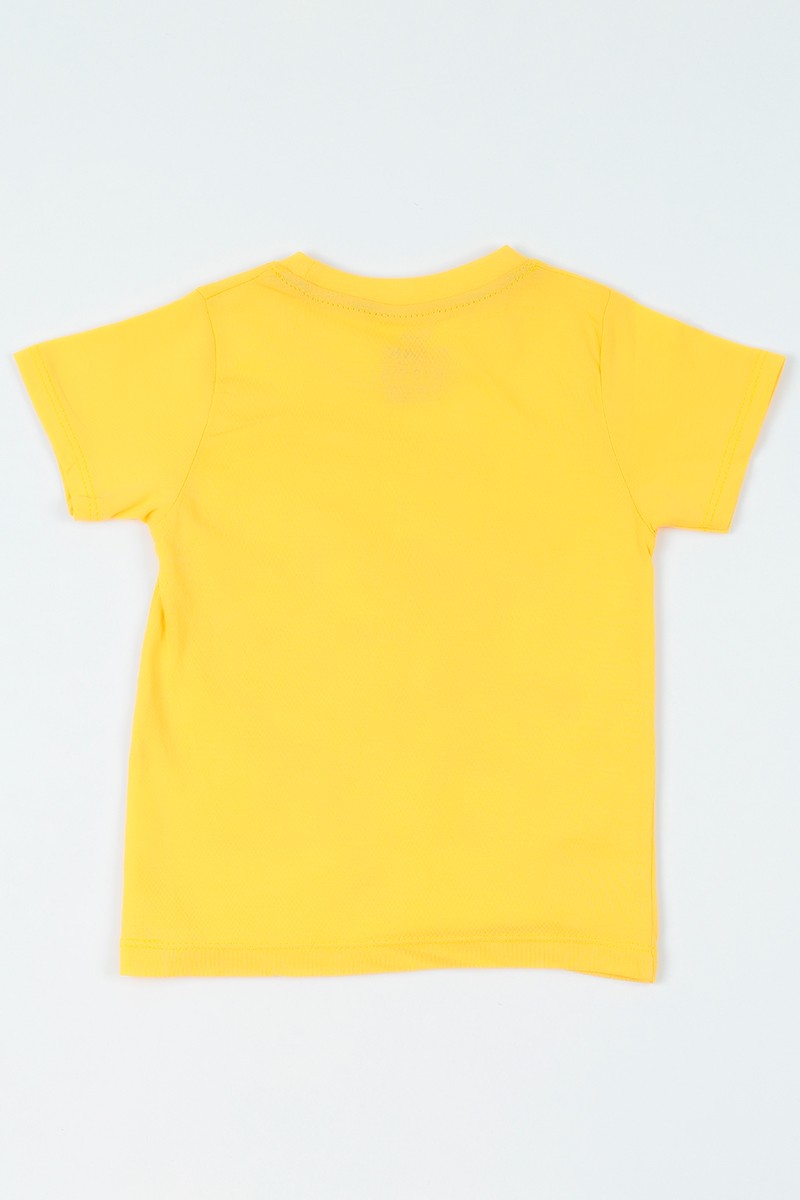 Sarı (3-7 yaş) Raptor Chaser  Baskılı Erkek Çocuk Tişört 107965