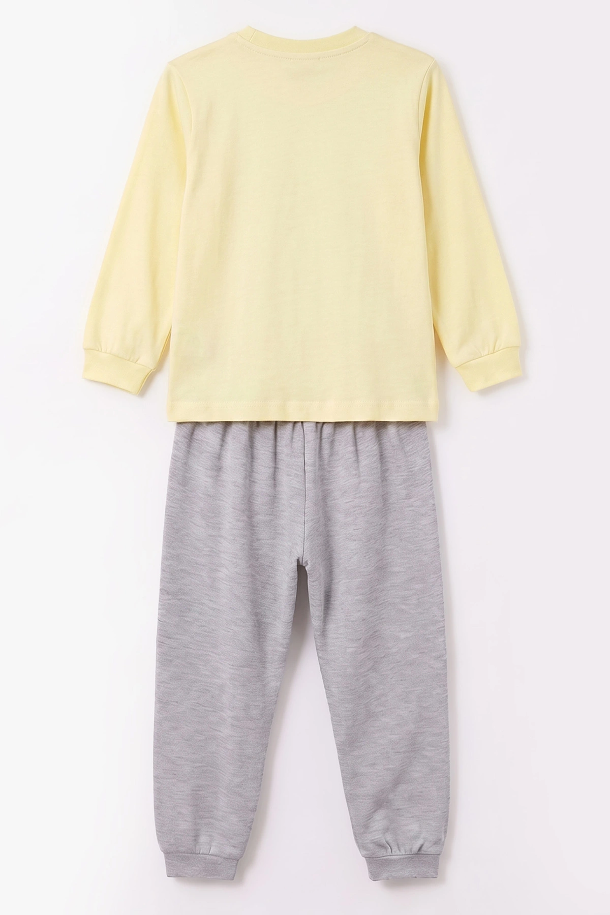 Sarı (3-8 Yaş) Karakter Baskılı İnterlok Kumaş Erkek Çocuk Pijama Takım 491034