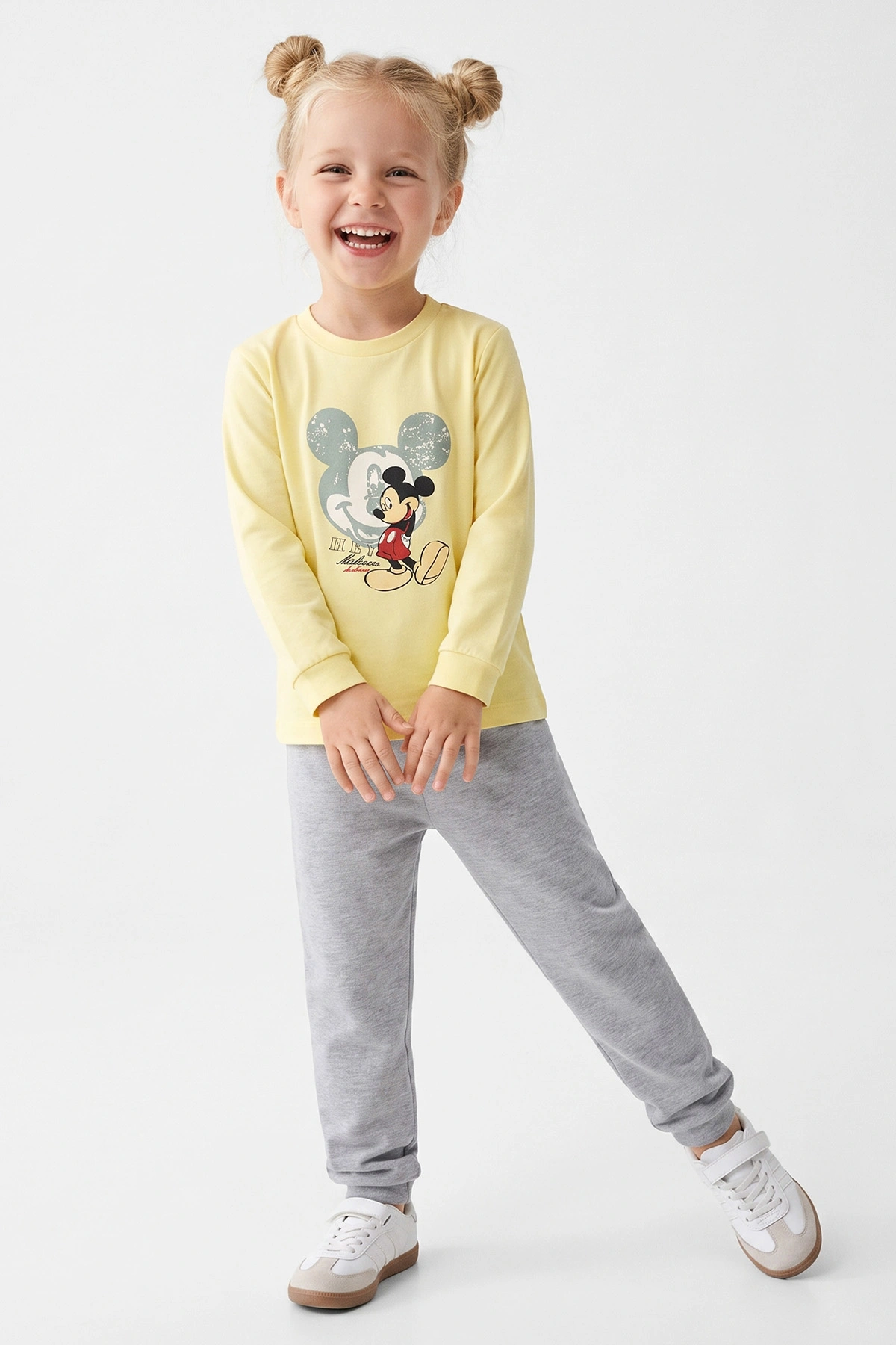 Sarı (3-8 Yaş) Karakter Baskılı İnterlok Kumaş Erkek Çocuk Pijama Takım 491034