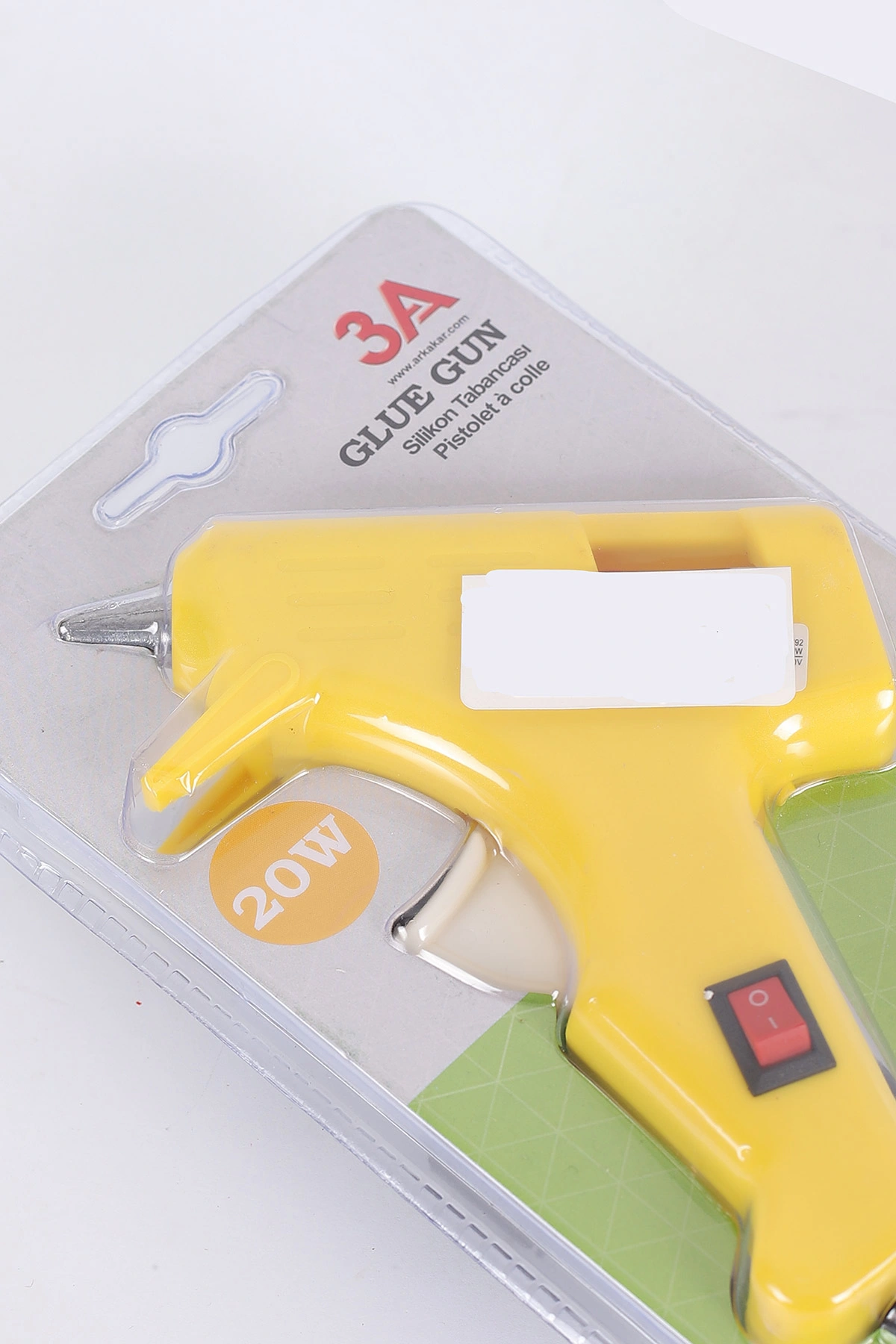 Sarı 3A 20W Anahtarlı Elektrikli Sıcak Silikon Tabancası 384676