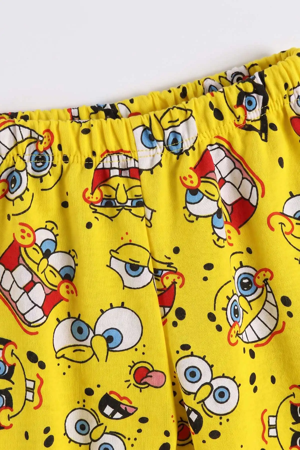 Sarı (4-10 Yaş) Desenli 2 İp Erkek Çocuk Pijama Takım 483318
