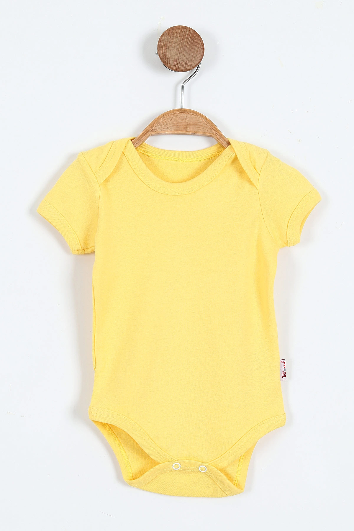 Sarı (6-12 Ay ) Kısa Kol Bebek Çıtçıtlı Badi 381158