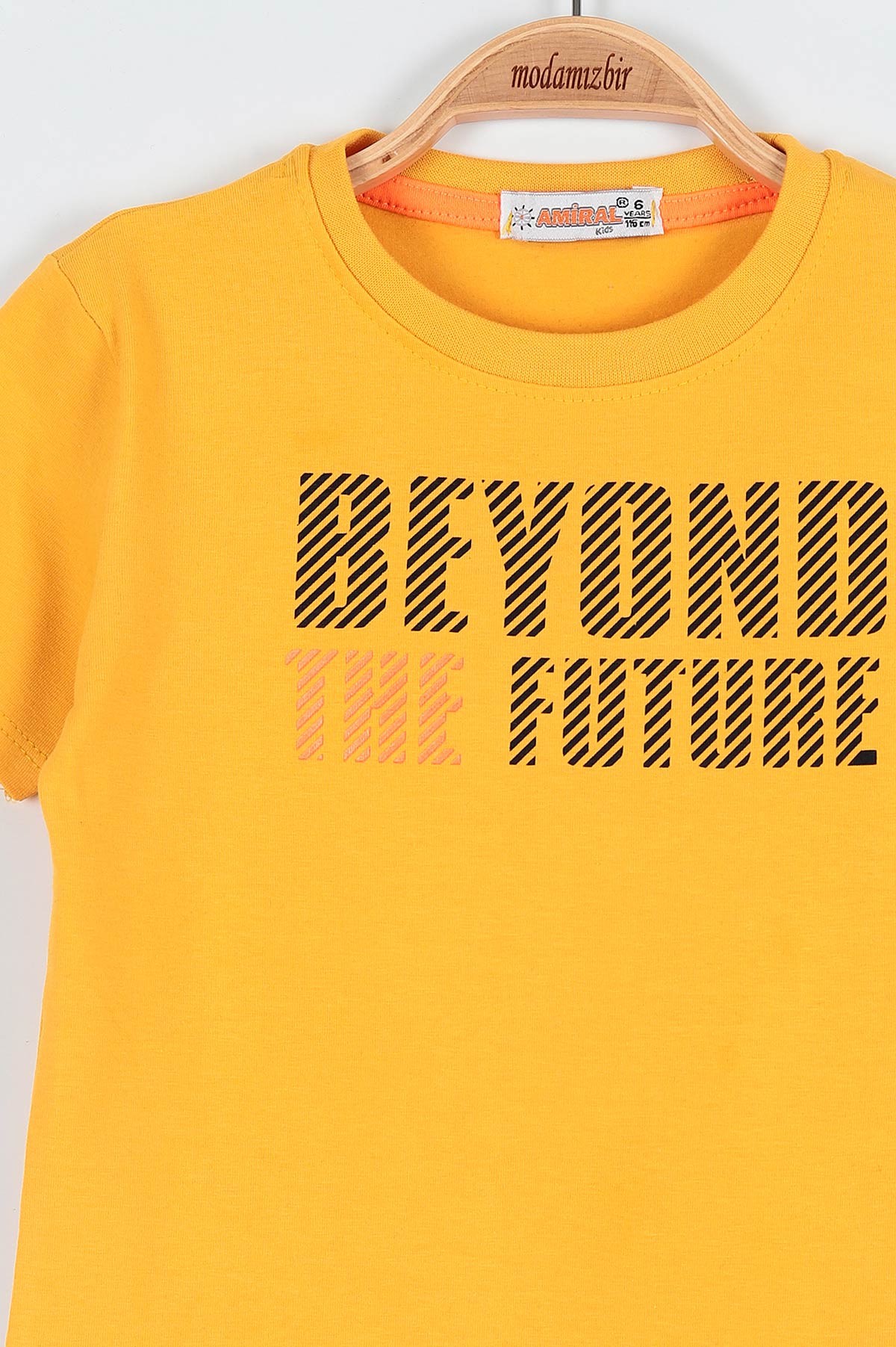 Sarı (6-9 Yaş) Beyond Future Baskılı Şortlu Erkek Çocuk Takım 190649