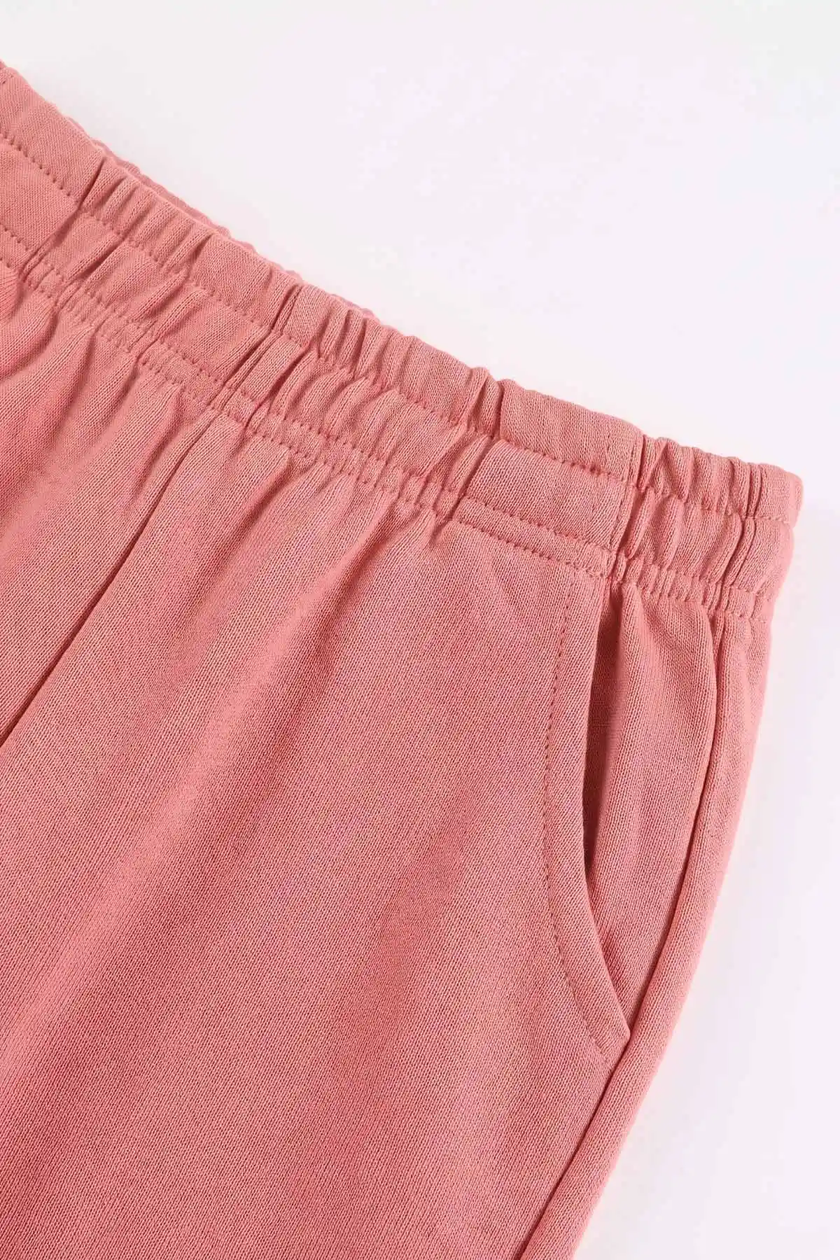 Sarı (7-11 Yaş) Good Morning Baskılı Ribana Kumaş Kız Çocuk Pijama Takımı 477073