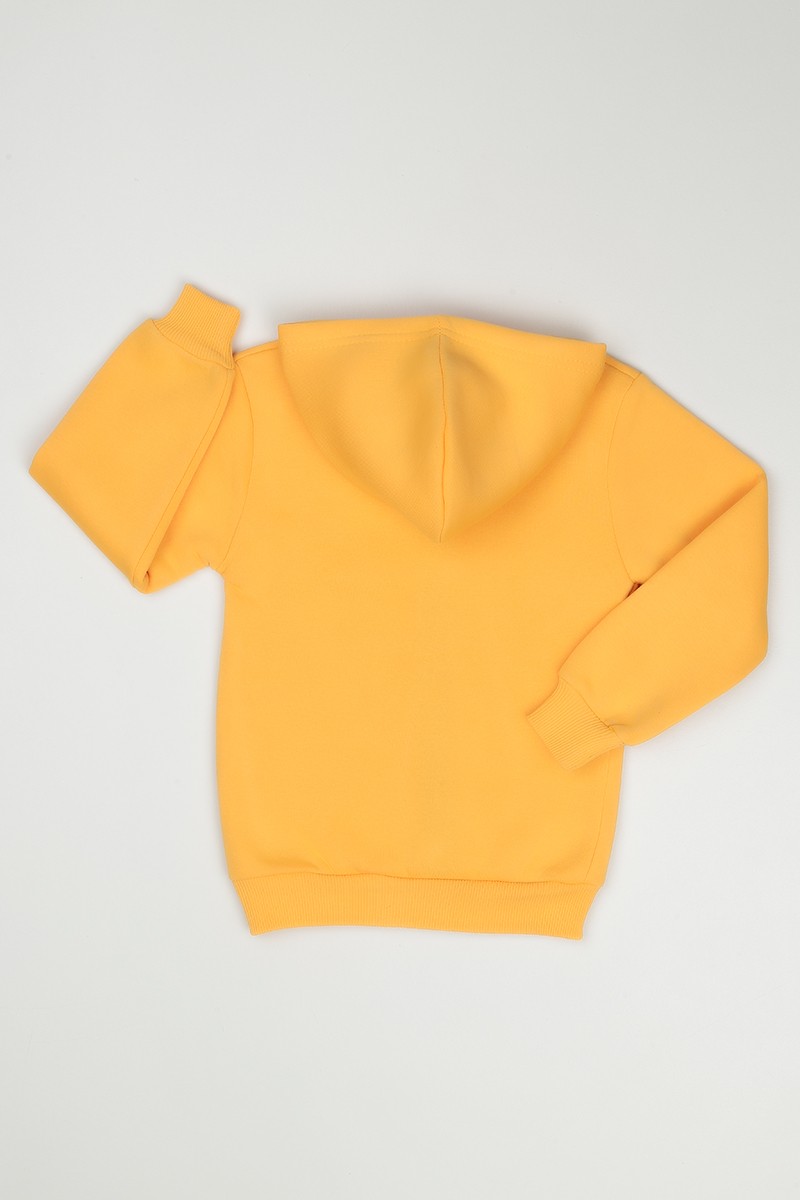 Sarı (7 Yaş) Limited Baskılı Erkek Çocuk Hırka Sweatshirt 90936