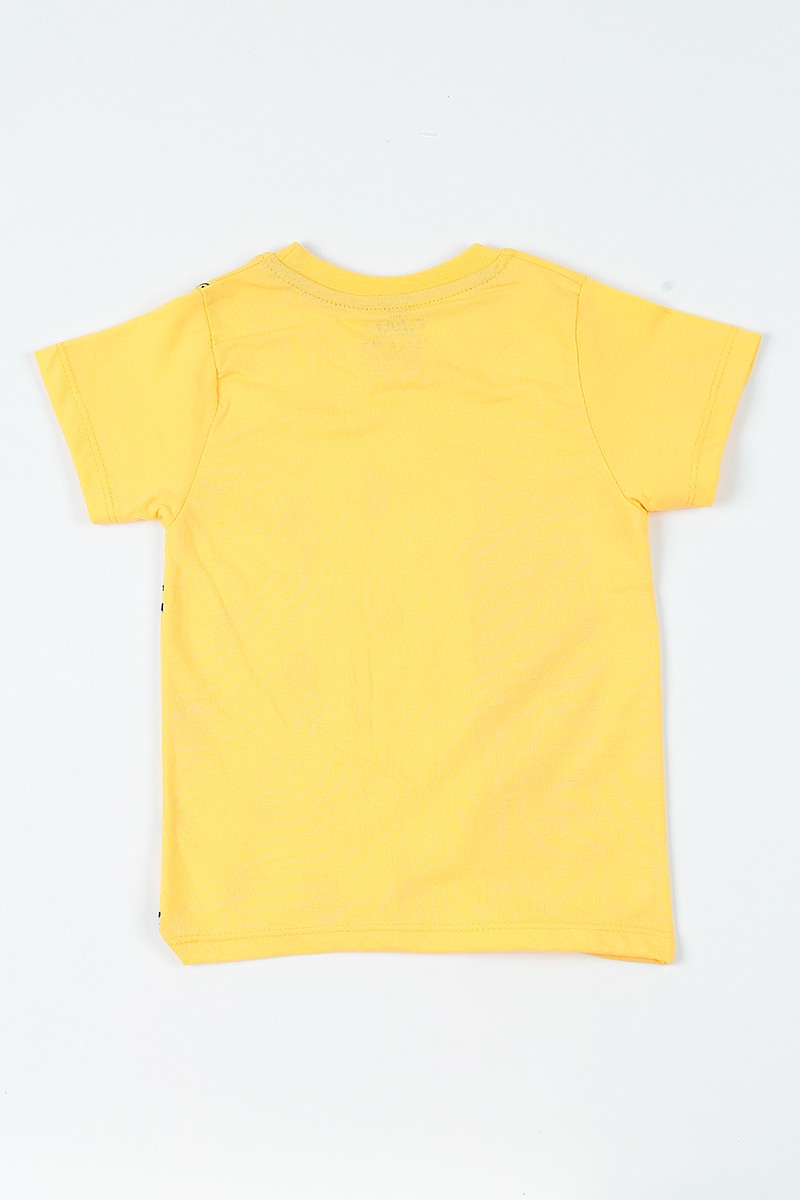 Sarı (8-12 yaş) Calıfornıa Baskılı Erkek Çocuk Tişört 108075