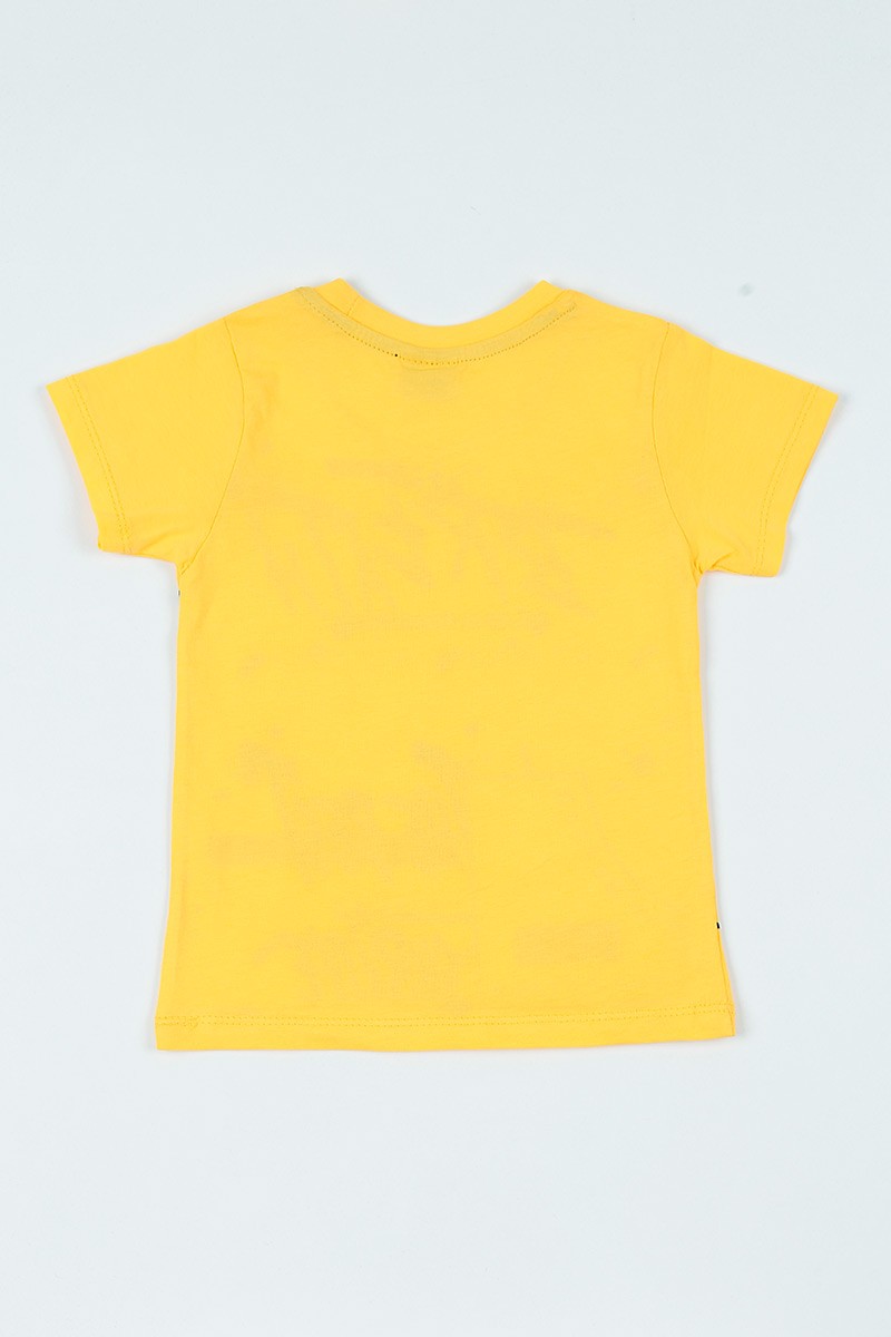 Sarı (8-12 Yaş) Dıvısıon Baskılı Erkek Çocuk Tişört 108172