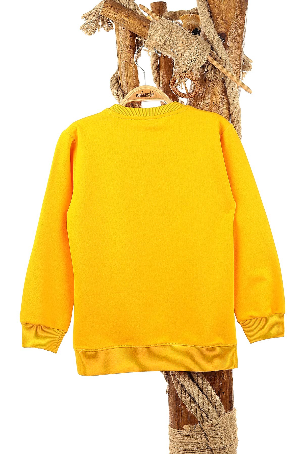 Sarı (9-12 Yaş) Relax Baskılı Erkek Çocuk Sweat 150947