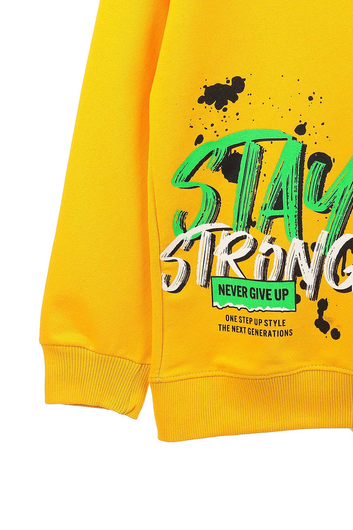 Sarı (9-12 Yaş) Stay Strong Baskılı Erkek Çocuk Sweat 150911