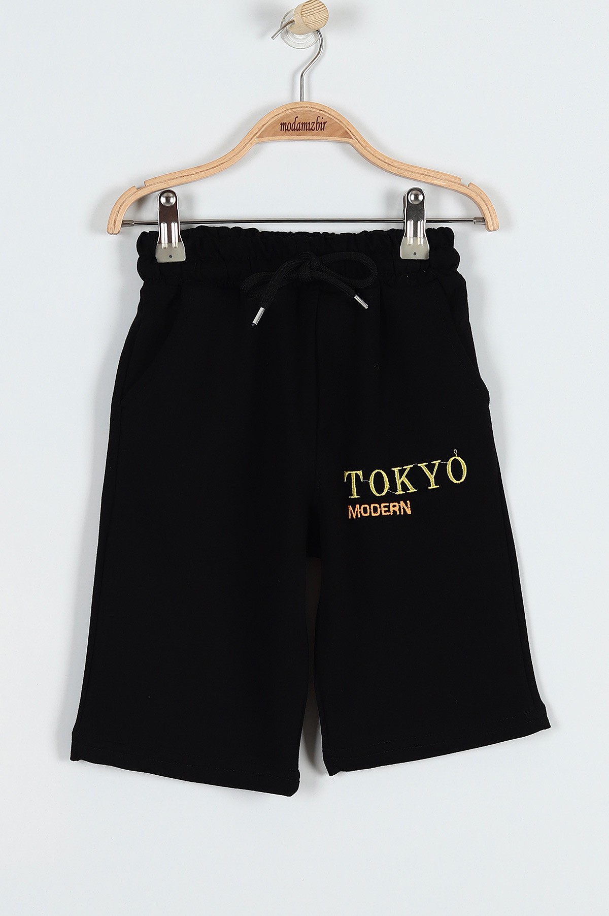 Sarı (9-12 Yaş) Tokyo Nakışlı Belden Bağlamalı Erkek Çocuk Takım 183035