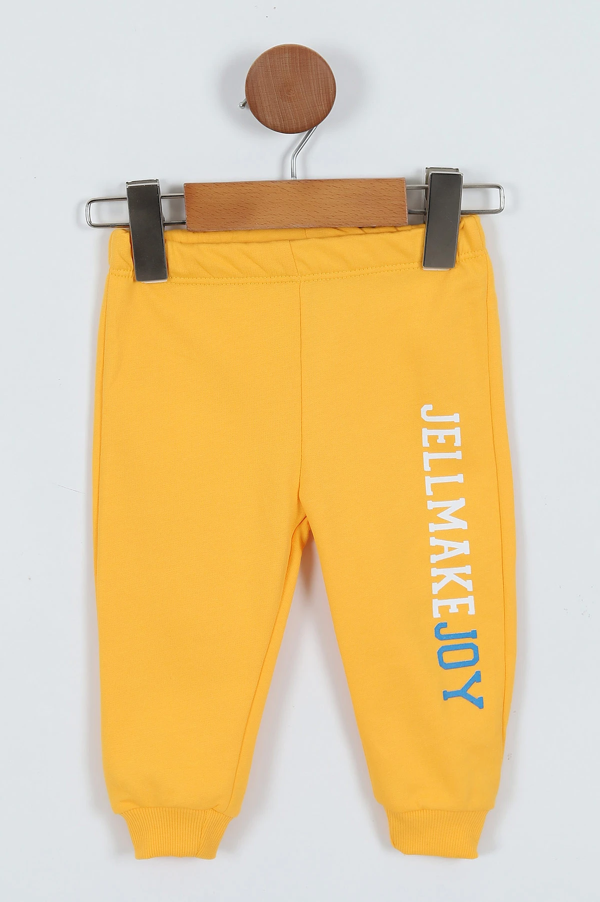 Sarı (9-24 Ay)Kolsuz Kapüşonlu Sweatshirtlü Erkek Bebek Takım 345278