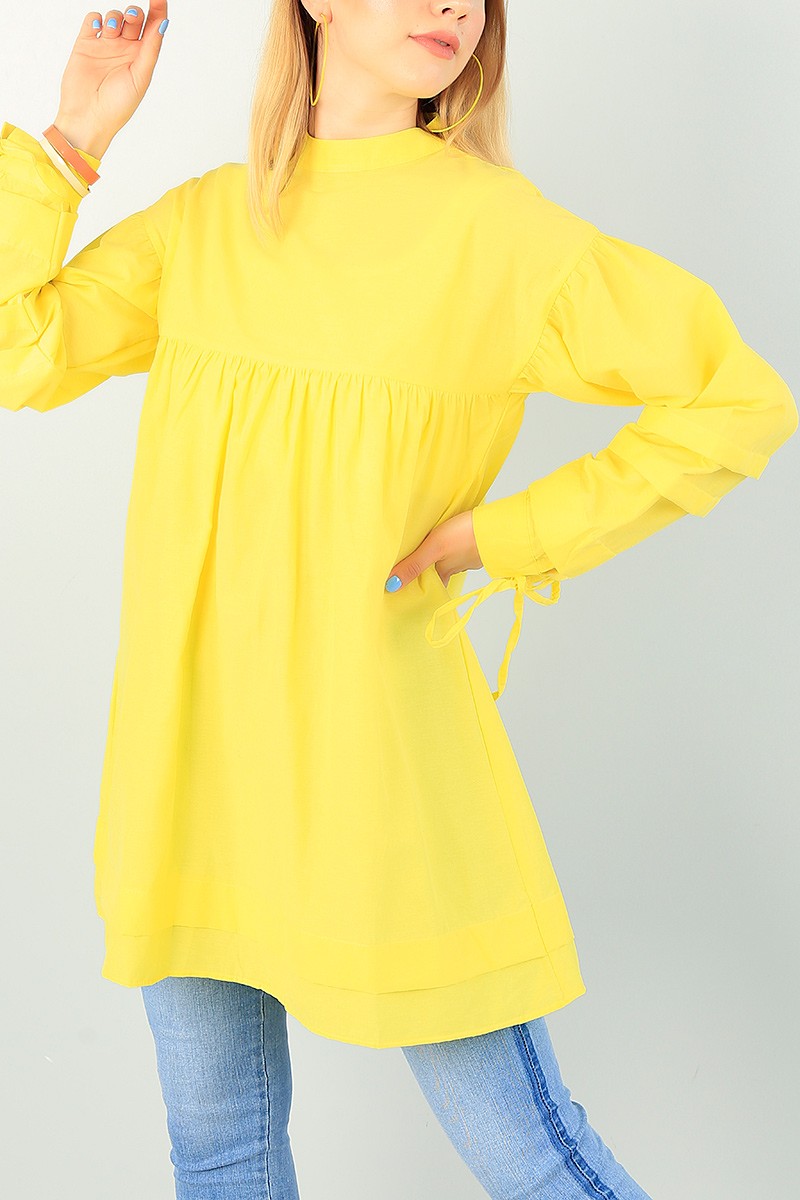Sarı Bağlamalı Kol Tunik 71864