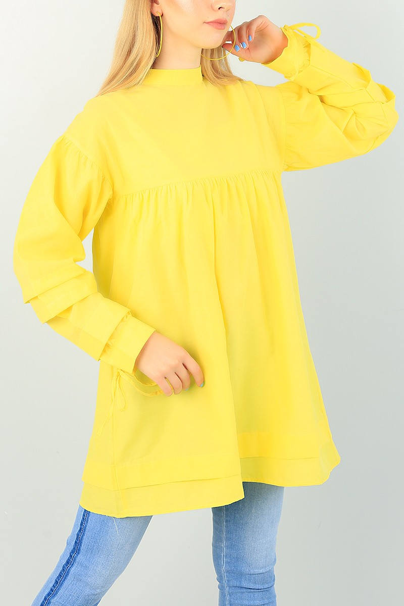 Sarı Bağlamalı Kol Tunik 71864