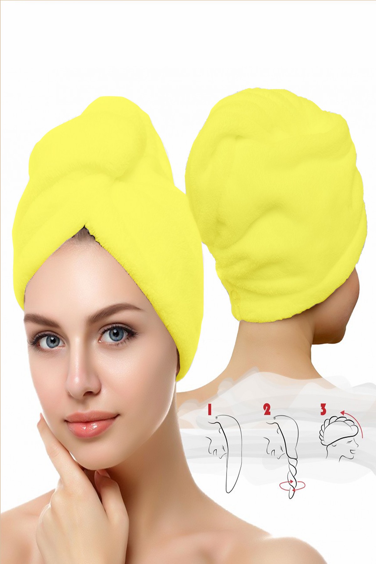 Sarı Welsoft Havlu Bone 211292