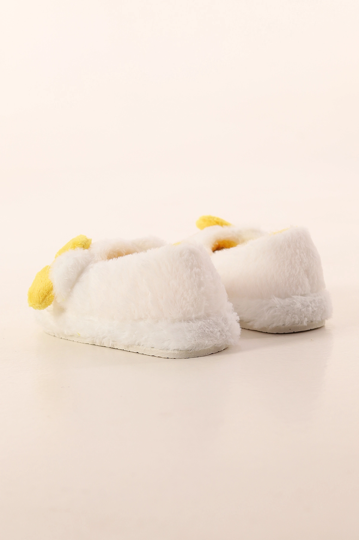 Sarı Ekru ( 30 - 35 ) Peluş Figürlü Kız Çocuk Panduf 391087