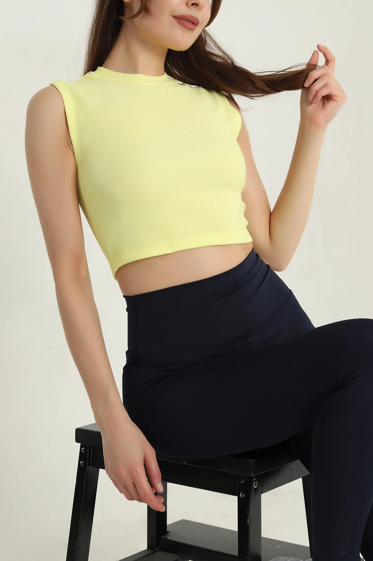 Sarı Fitilli Kadın Bluz 382980