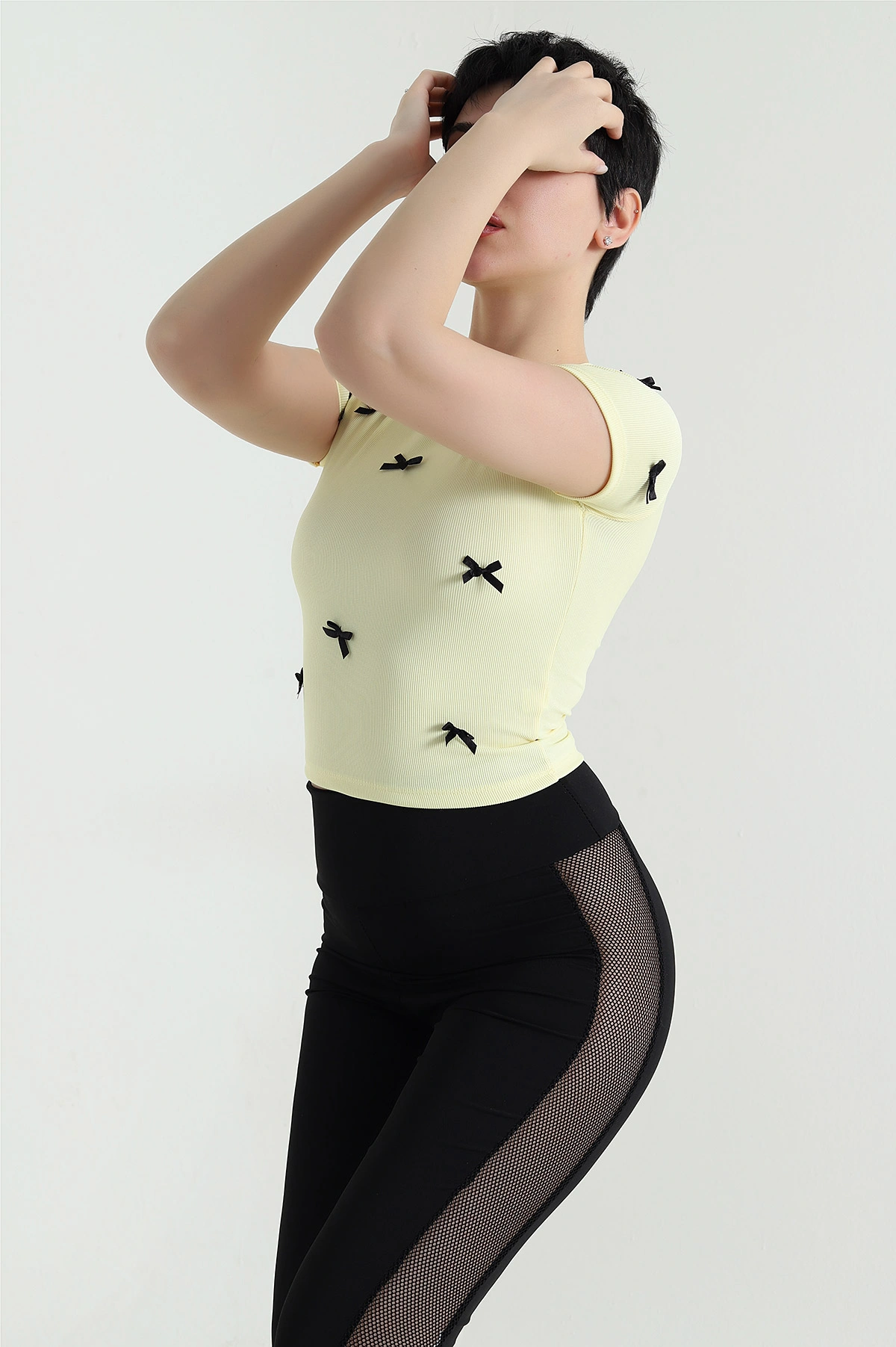 Sarı Fiyonklu Ottoman Kadın Bluz 448635
