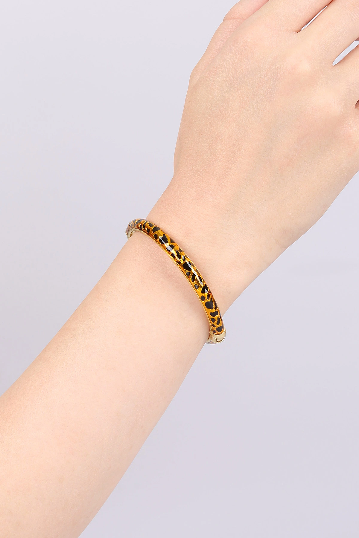 Sarı Leopar Model  Kelepçe Bilezik 469117