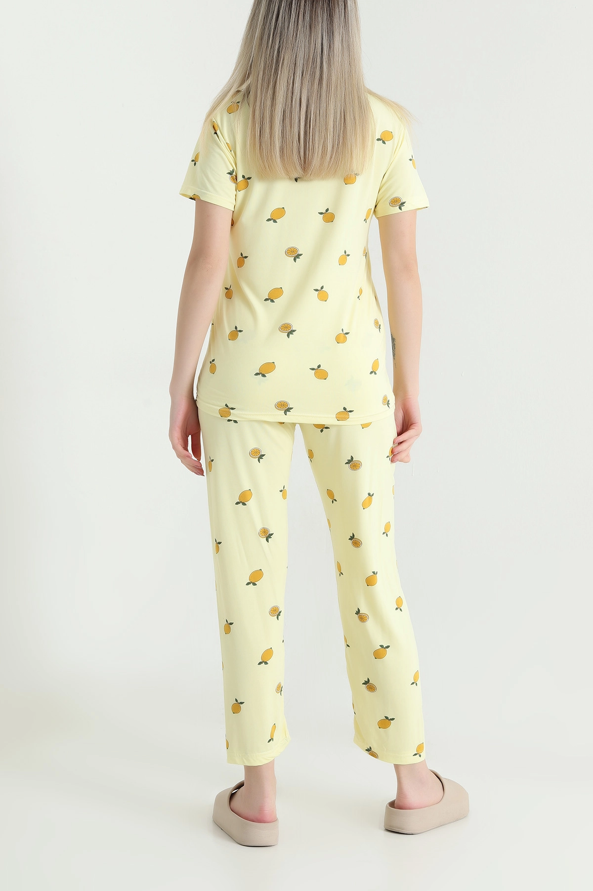 Sarı Milan Kadın Pijama Takımı 466495
