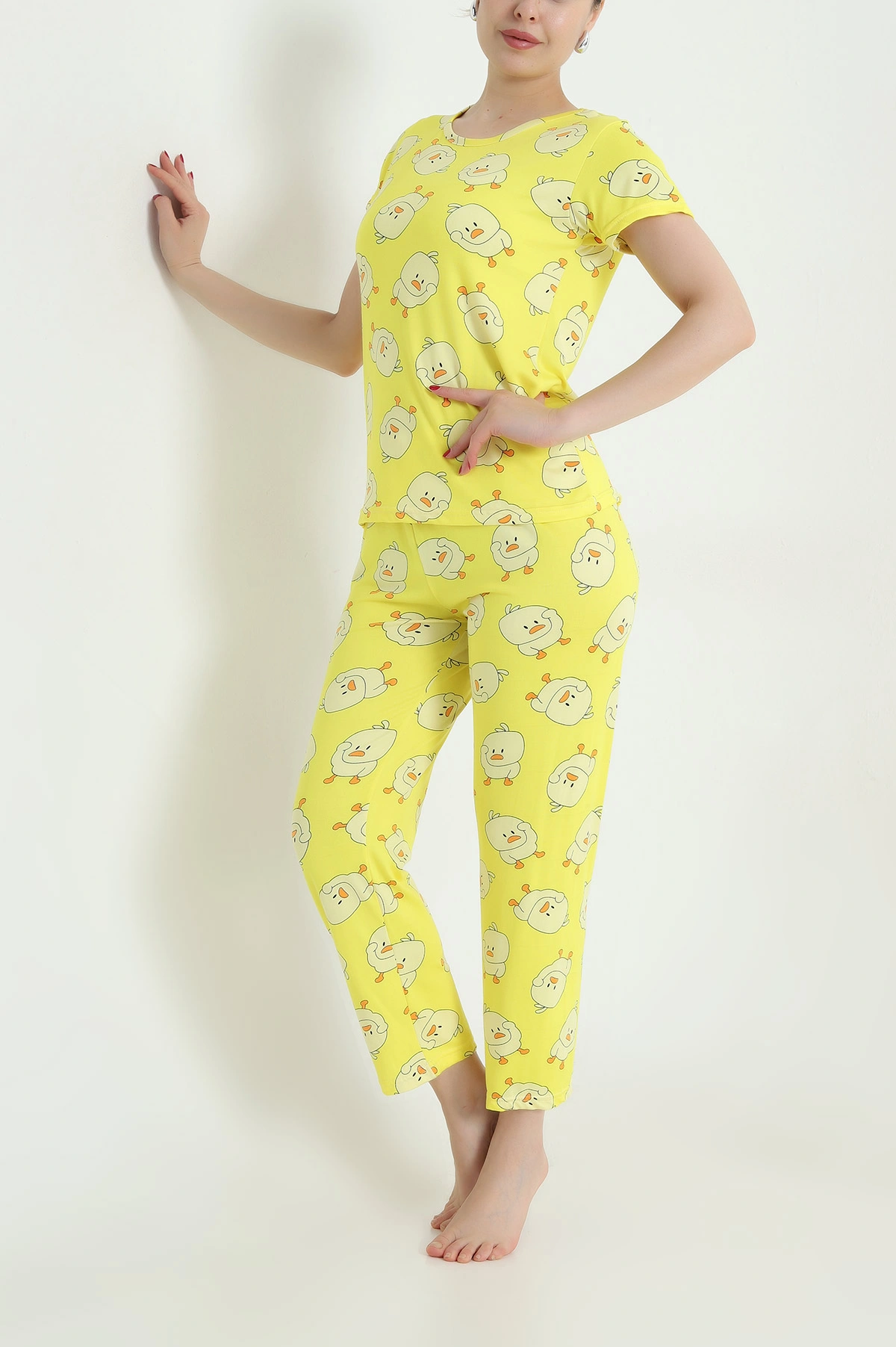 Sarı Milan Kadın Pijama Takımı 466500