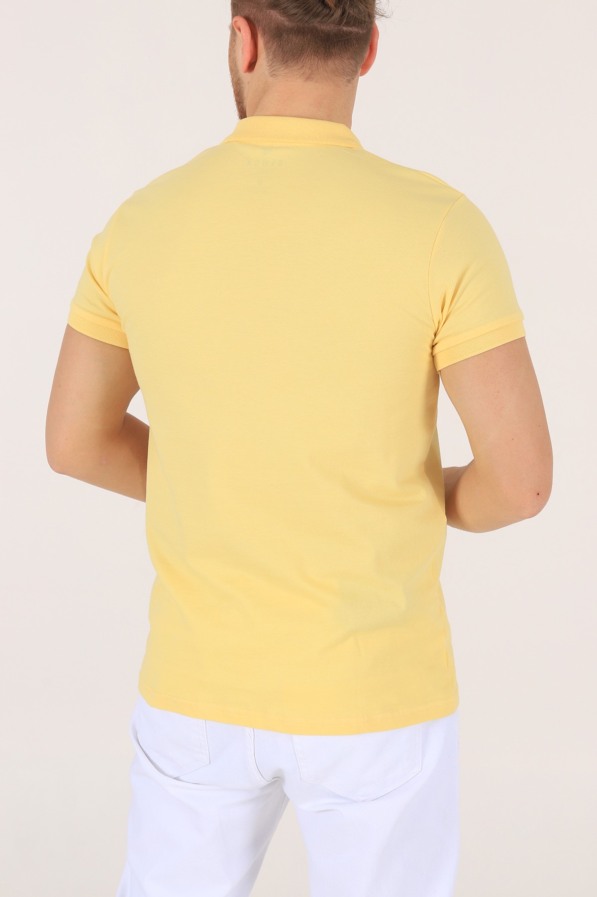 Sarı Polo Yaka Dügmeli Erkek Tişört 171494
