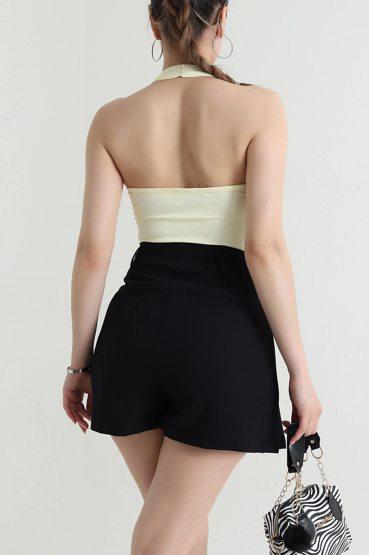 Sarı Scuba Zıbın Kadın Bluz 471599