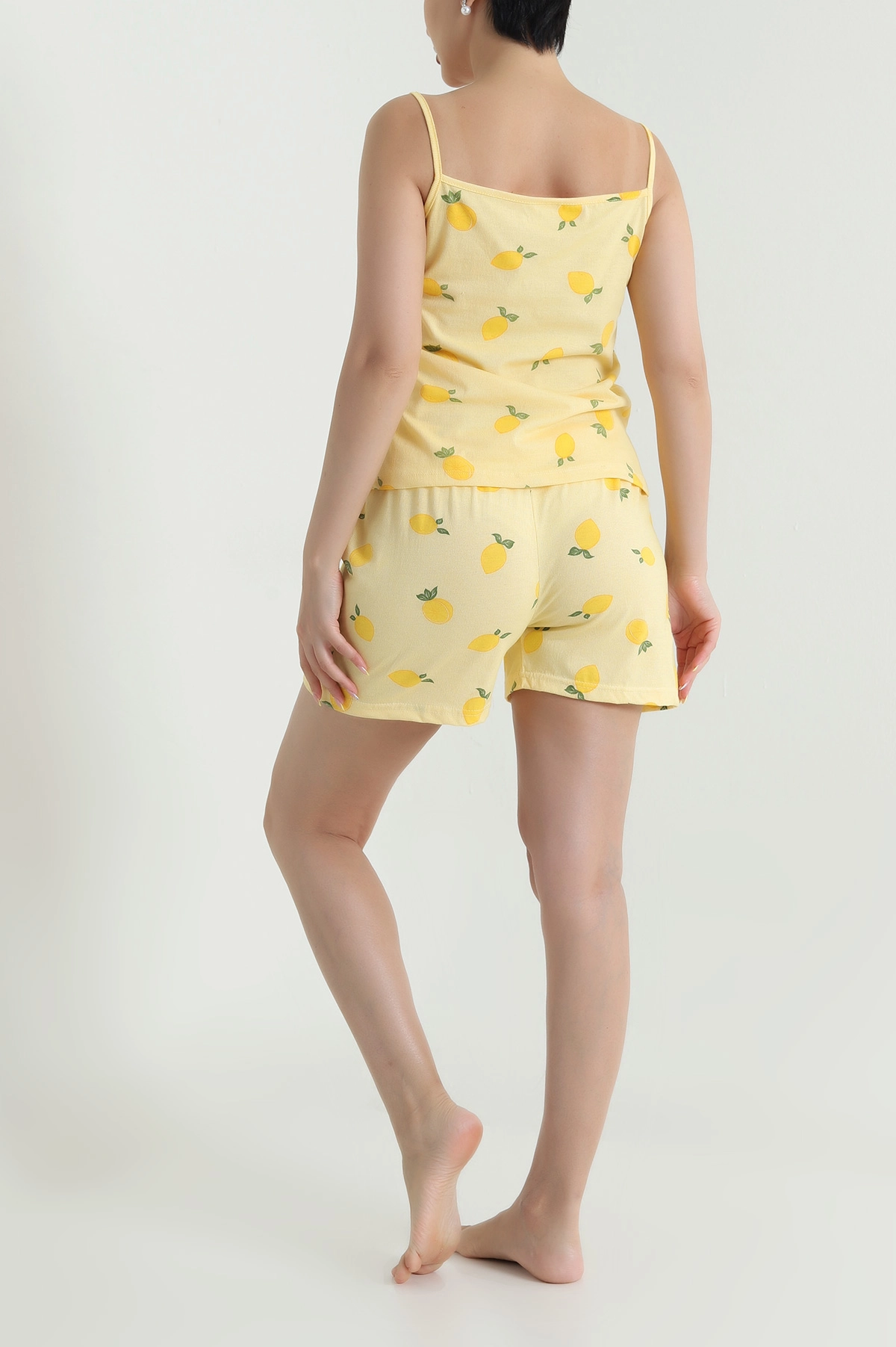 Sarı Şortlu Süprem Kadın Pijama Takımı 466534
