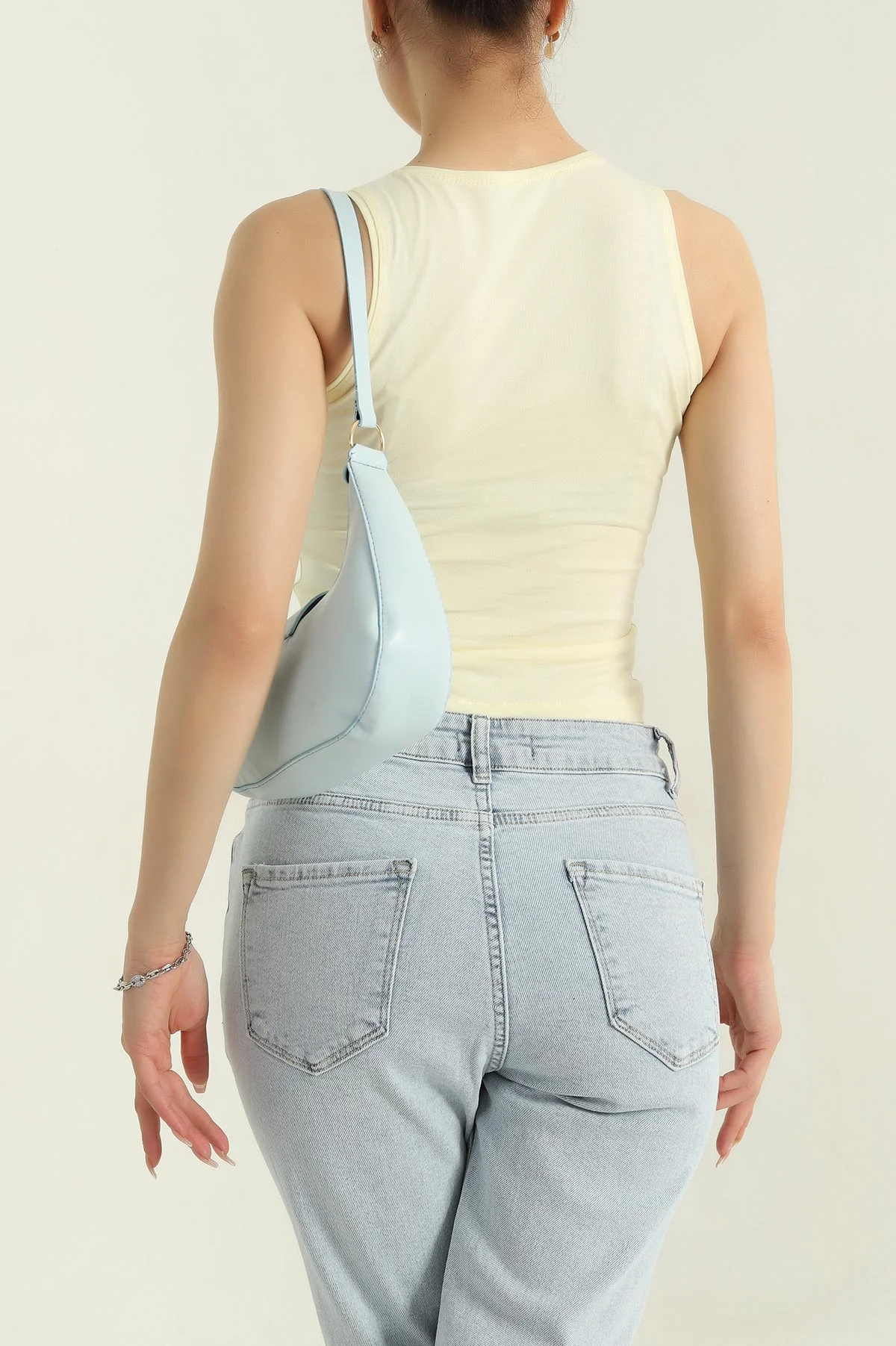 Sarı Süprem Kolsuz Atlet Bluz 375102