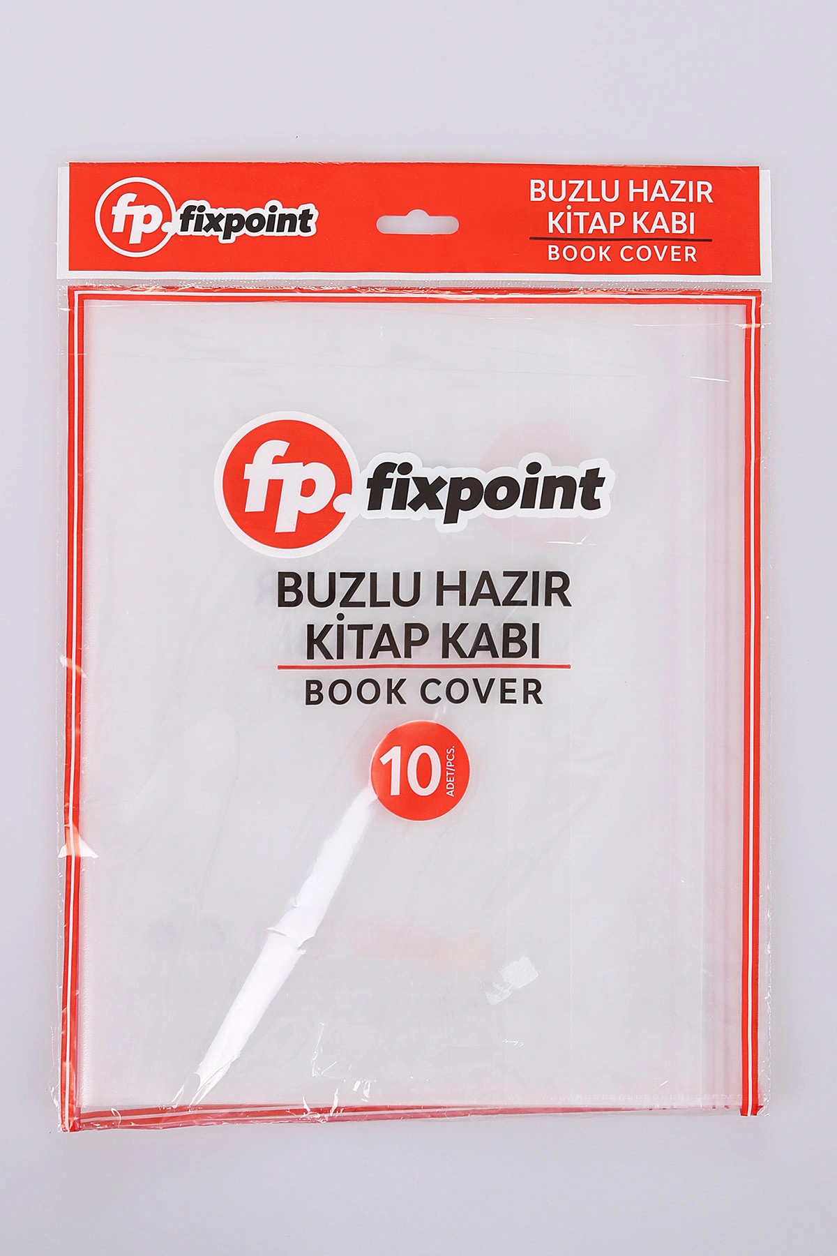 Şeffaf Fixpoint Buzlu Hazır Kitap Kabı 10'lu 475268
