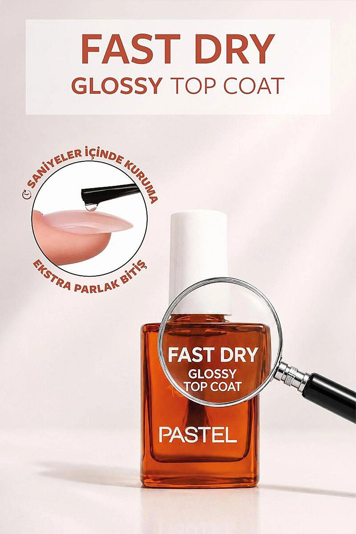 Şeffaf Pastel Fast Dry Glossy Top Coat 469057