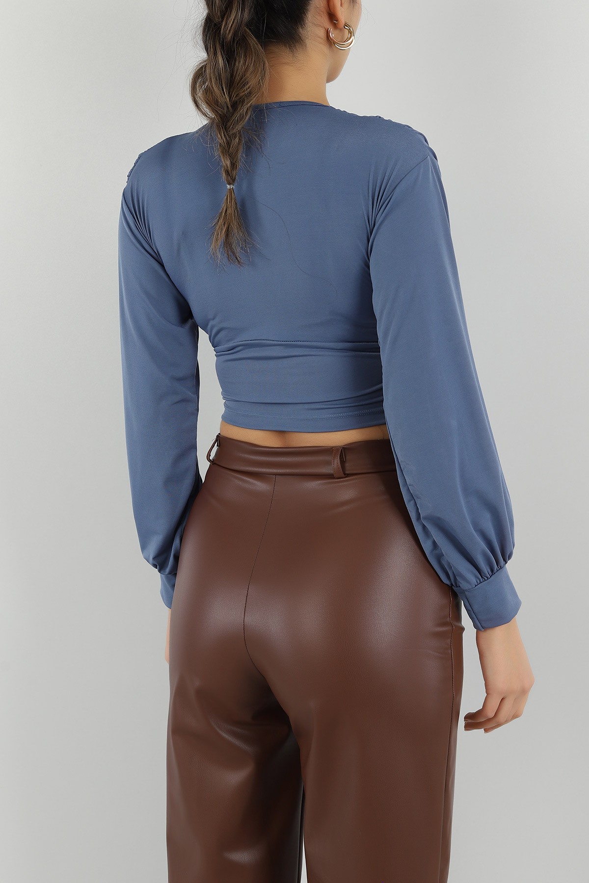 Sendy Kumaş Büzgülü Bluz 149453