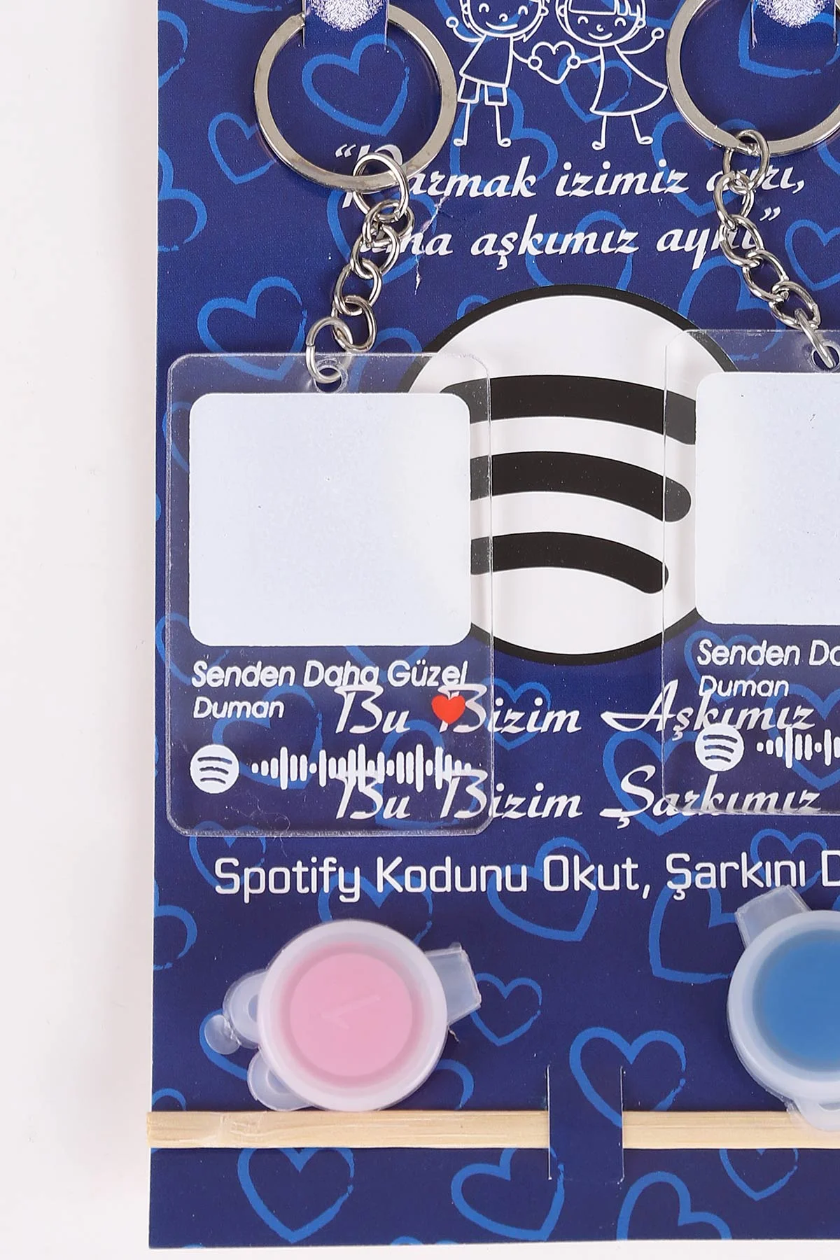Sevgili Parmak Izi Anahtarlık Seti (Senden Daha Güzel - Duman  ) 473916
