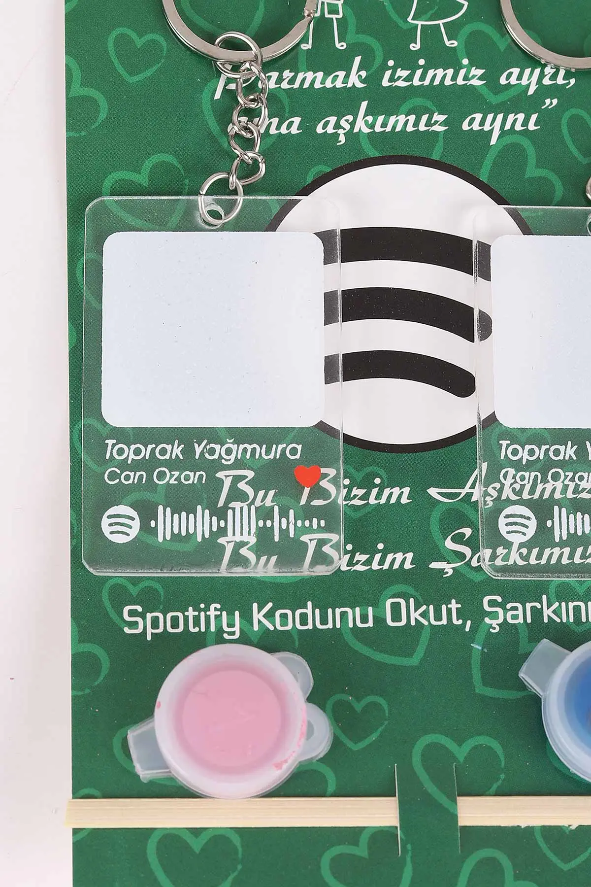 Sevgili Parmak Izi Anahtarlık Seti (Toprak Yağmura - Can Ozan ) 473915