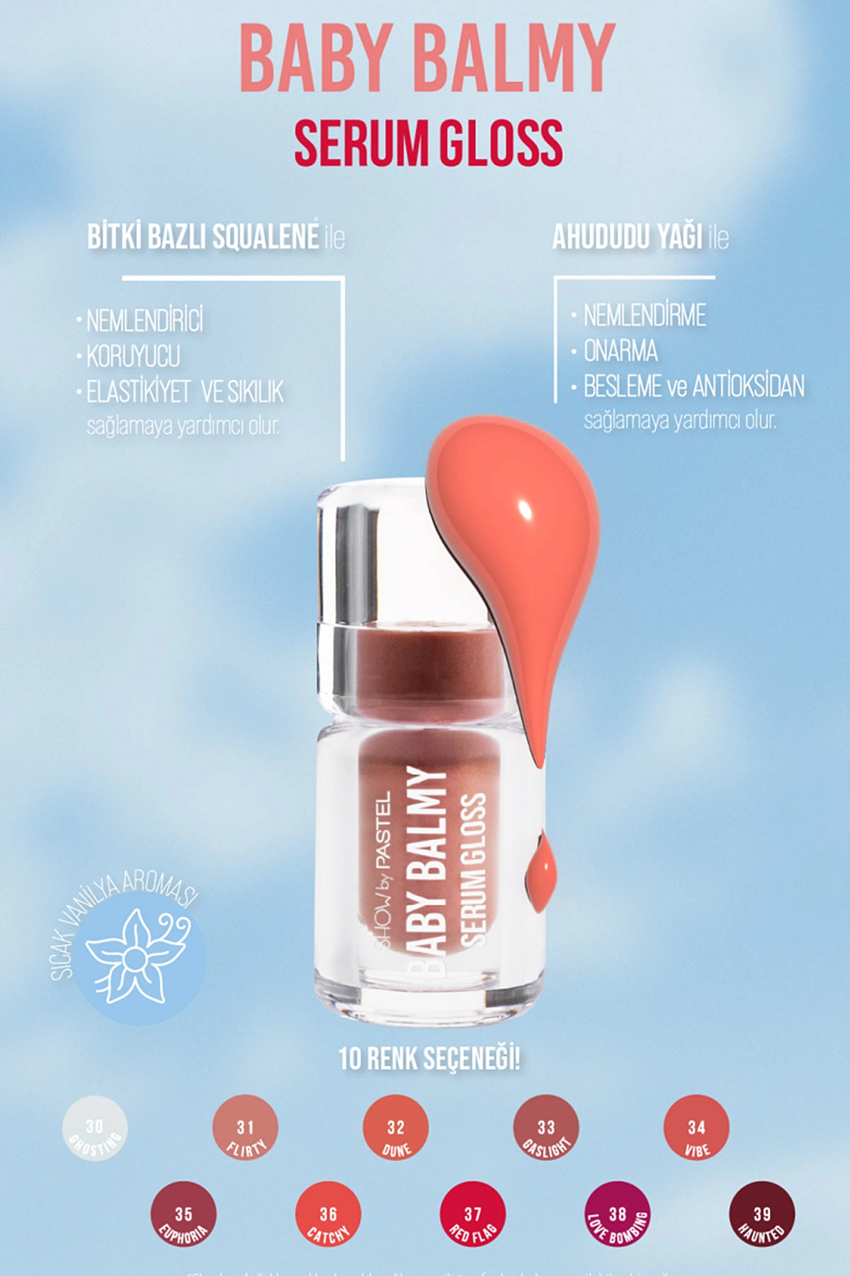 Show By Pastel Baby Balmy Serum Gloss No:32- Dudak Parlatıcısı ve Dudak Bakımı 398001