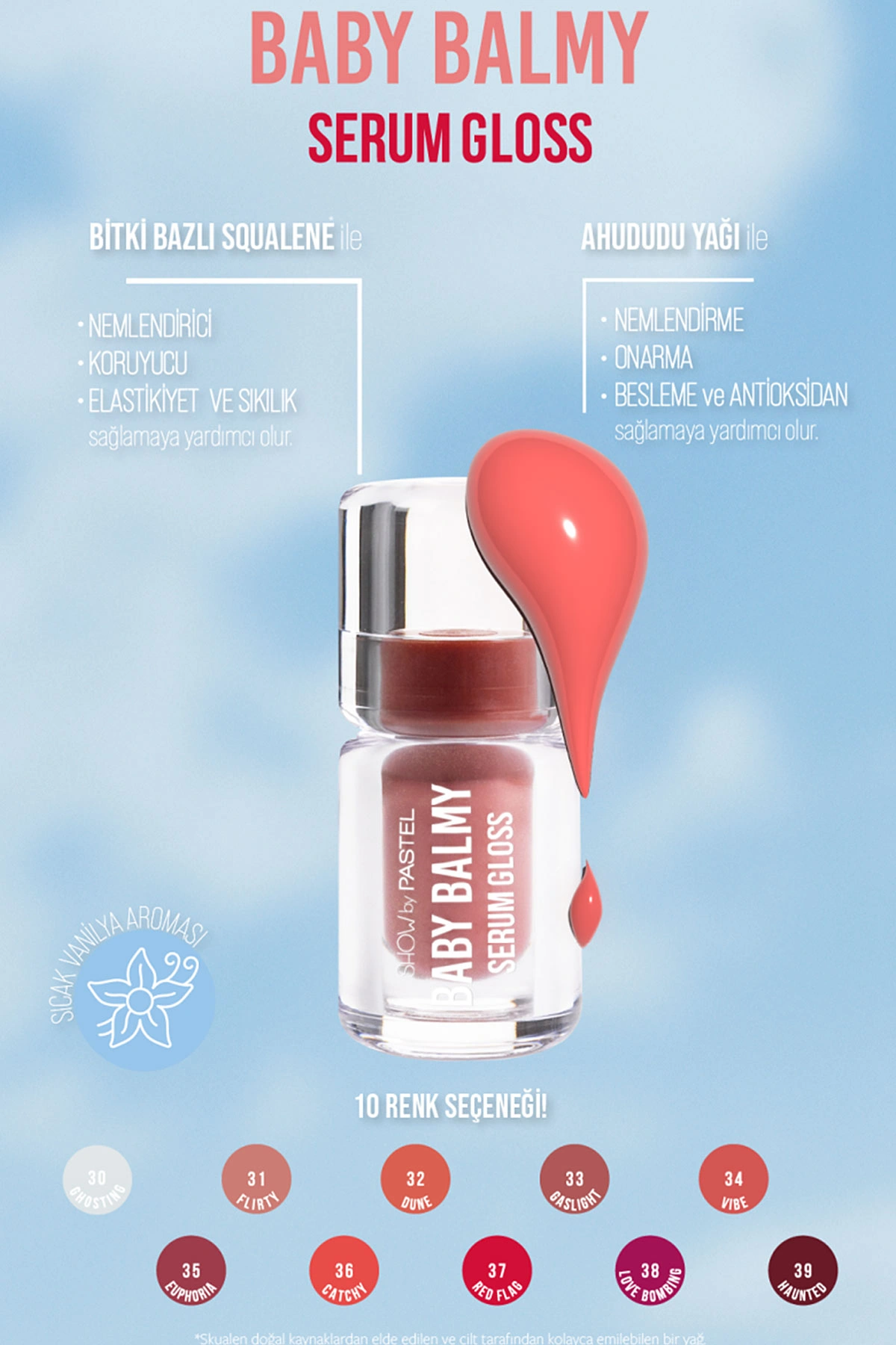 Show By Pastel Baby Balmy Serum Gloss No:34 - Dudak Parlatıcısı ve Dudak Bakımı 398003