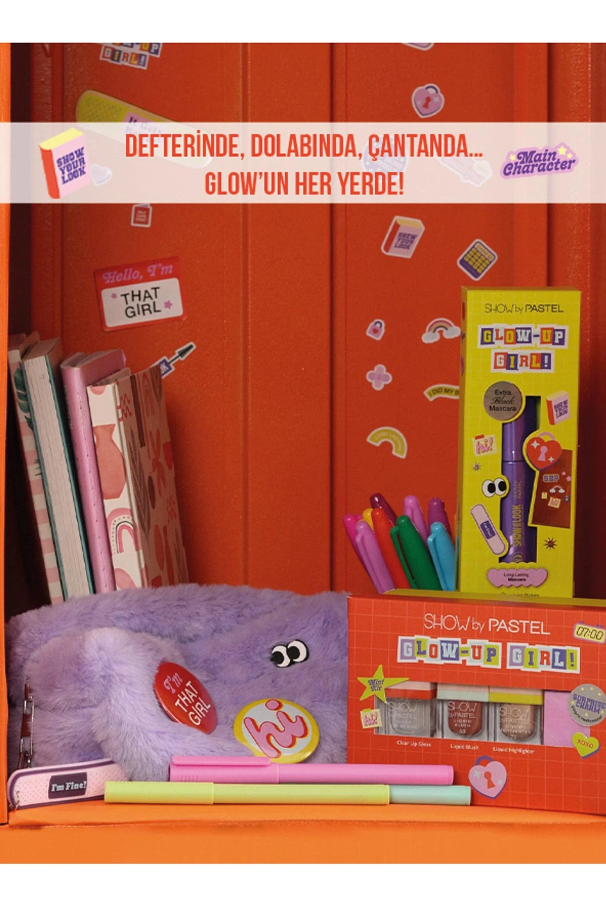 Show by Pastel Glow-Up Girl! Xoxo Mini Kit (Şeffaf Dudak Parlatıcı & Allık 53 & Aydınlatıcı 72) Seti 409496