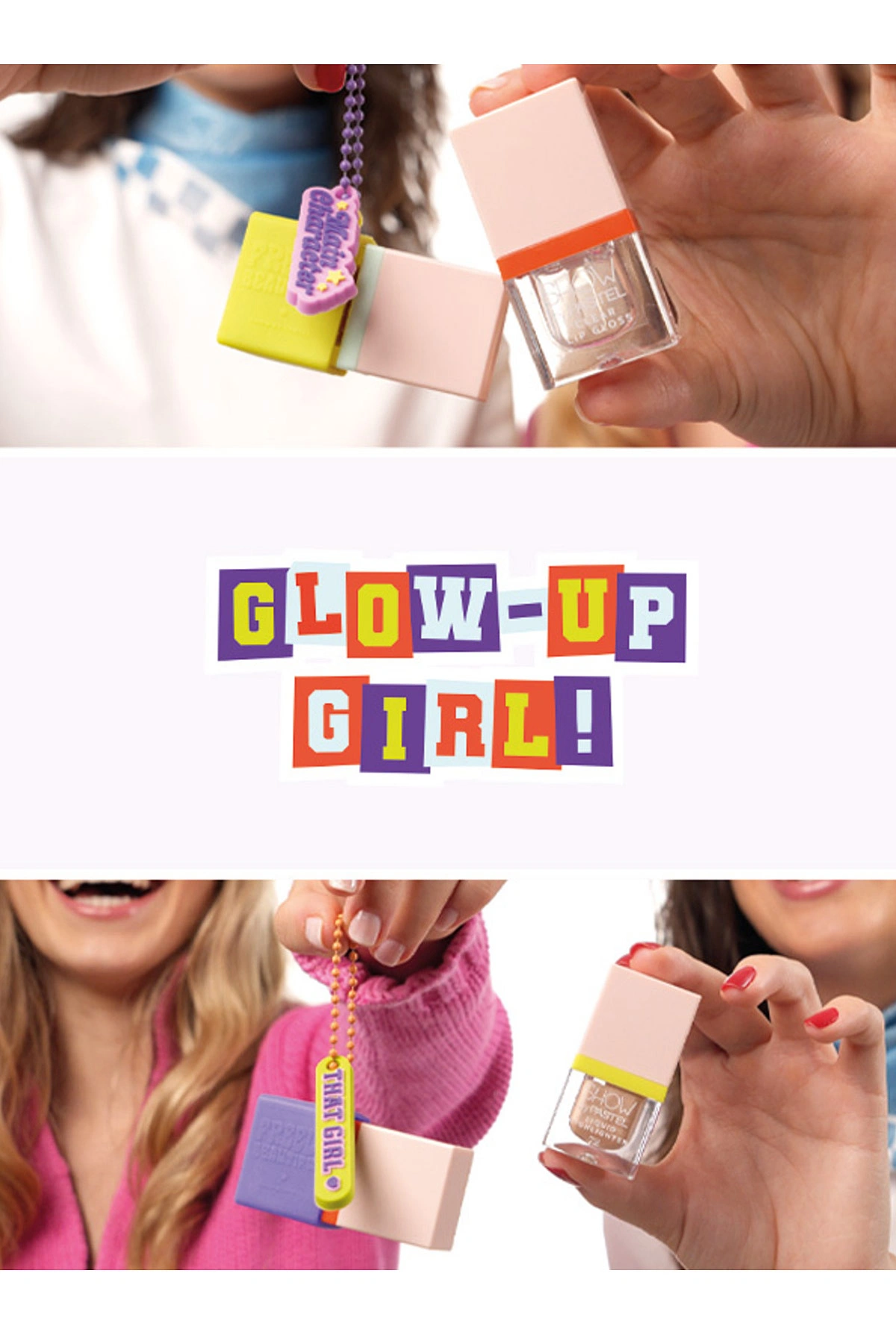 Show by Pastel Glow-Up Girl! Xoxo Mini Kit (Şeffaf Dudak Parlatıcı & Allık 53 & Aydınlatıcı 72) Seti 409496