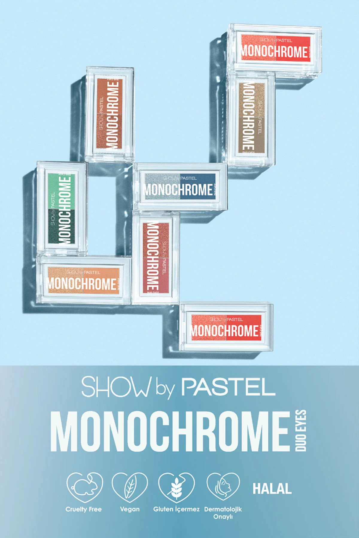 Show By Pastel Monochrome Duo Eyes - İkili Far Paleti 30 Ember 286501