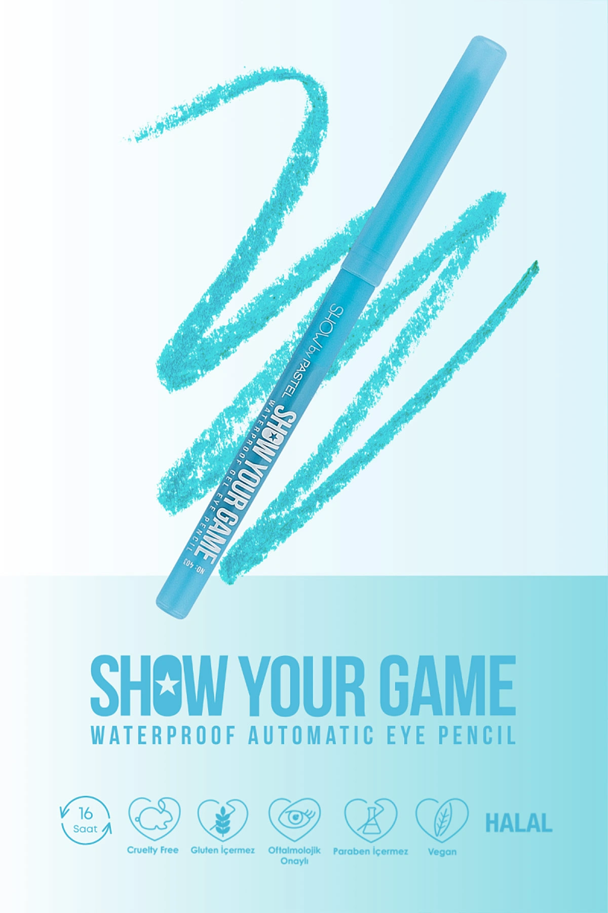 Show By Pastel Show Your Game Waterproof Gel Eye Pencil - Suya Dayanıklı Jel Göz Kalemi 403 313480
