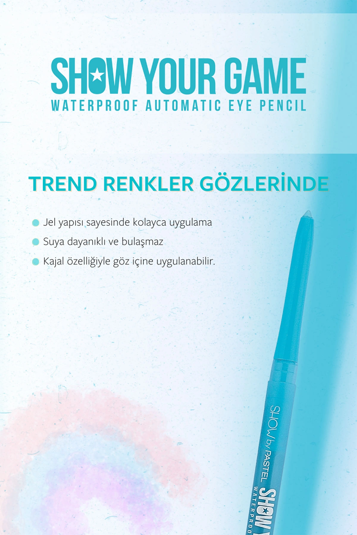 Show By Pastel Show Your Game Waterproof Gel Eye Pencil - Suya Dayanıklı Jel Göz Kalemi 403 313480
