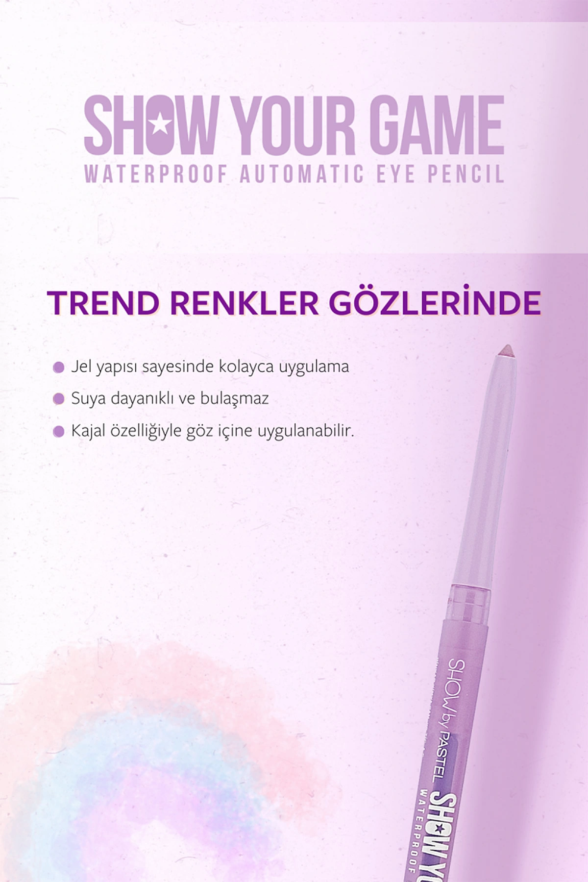 Show By Pastel Show Your Game Waterproof Gel Eye Pencil - Suya Dayanıklı Jel Göz Kalemi 404 313481