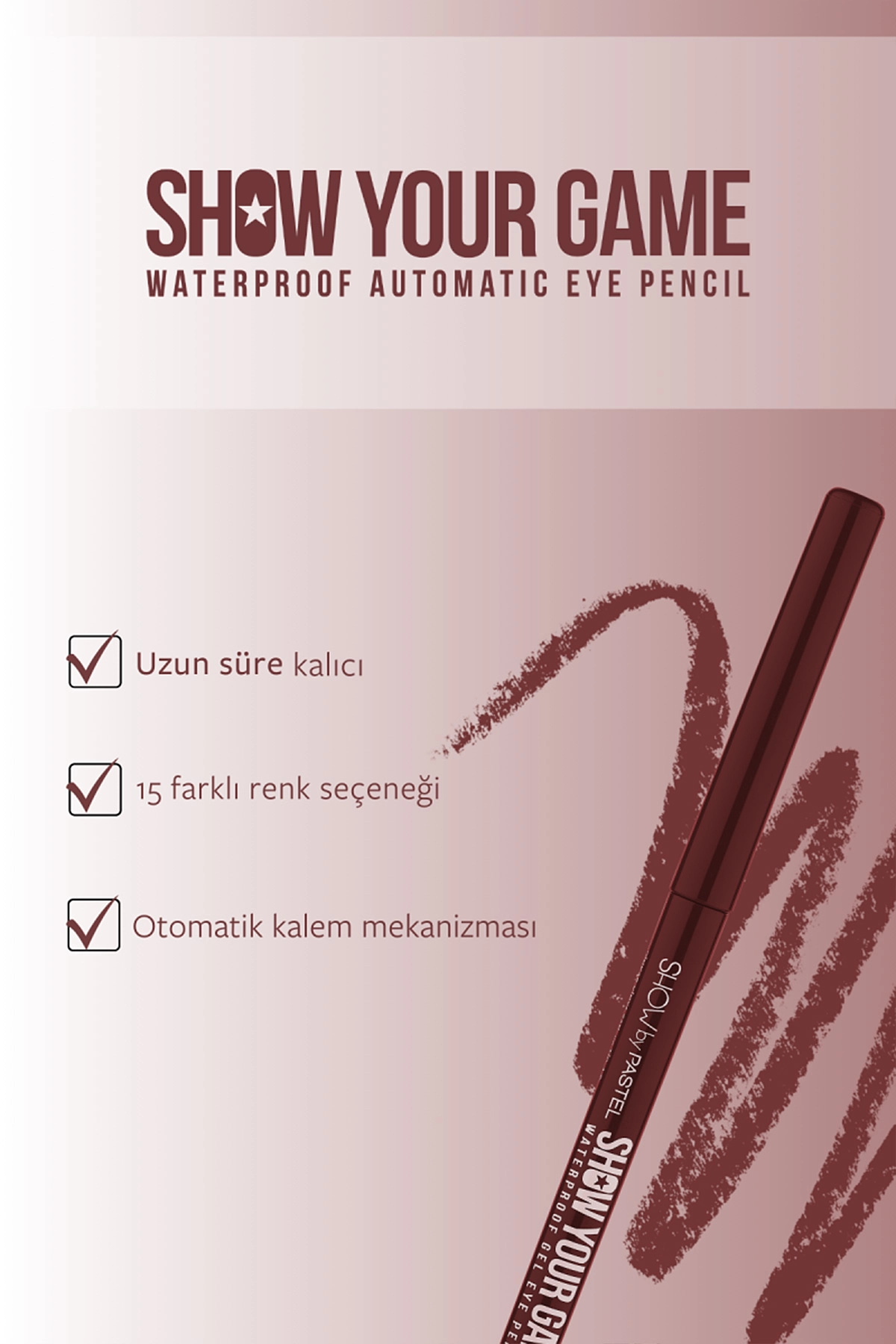 Show By Pastel - Suya Dayanıklı Jel Göz Kalemi 415 442762