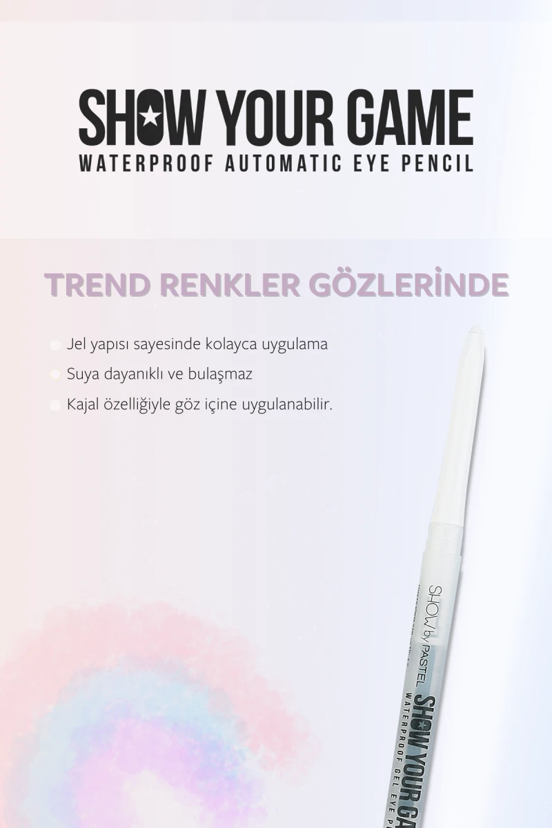 Show by PastelShow Your Game Waterproof Gel Eye Pencil - Jel Göz Kalemi 405 248660