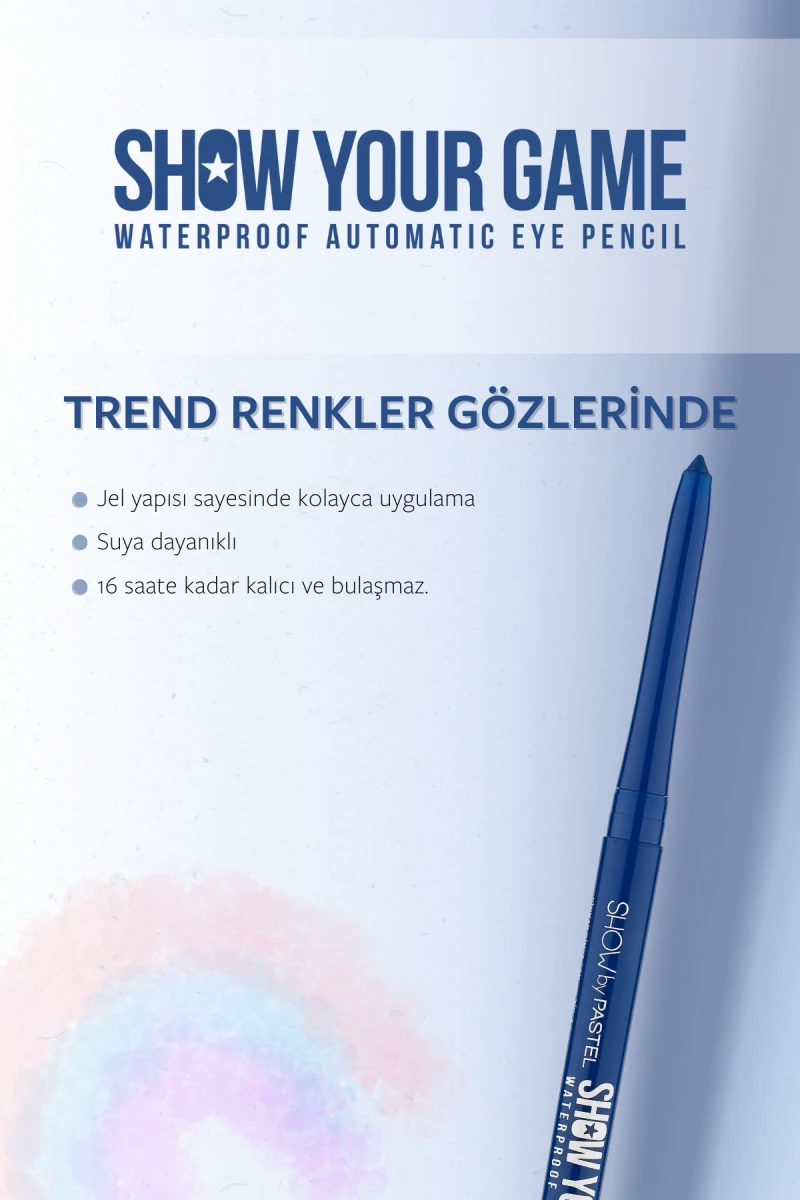 Show by PastelShow Your Game Waterproof Gel Eye Pencil - Jel Göz Kalemi 413 250519