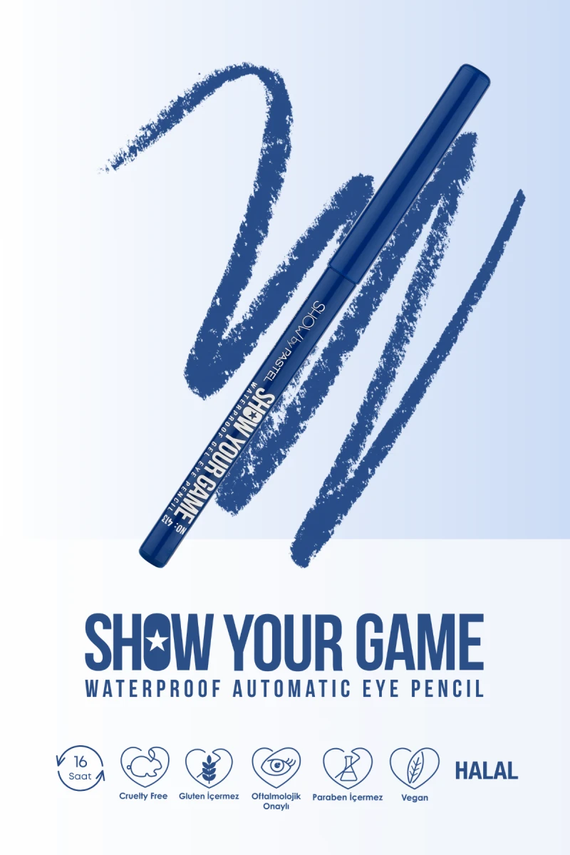 Show by PastelShow Your Game Waterproof Gel Eye Pencil - Jel Göz Kalemi 413 250519