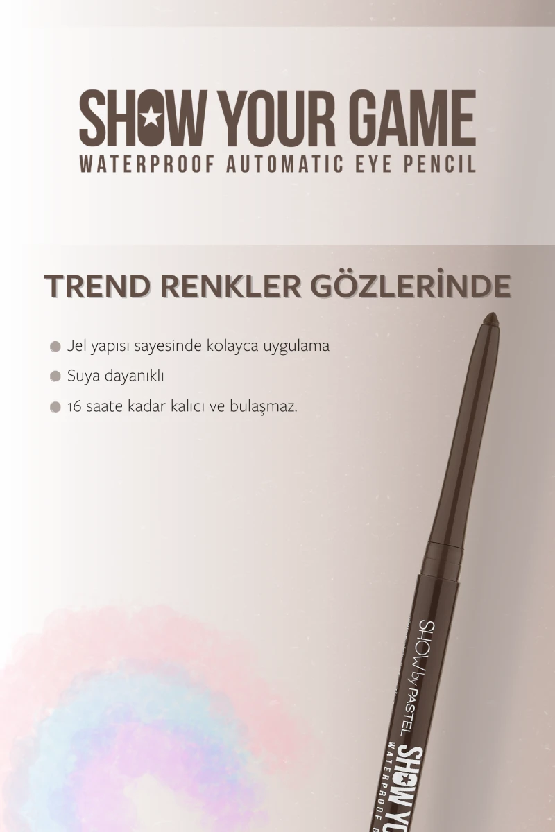 Show by PastelShow Your Game Waterproof Gel Eye Pencil - Jel Göz Kalemi 414 250520