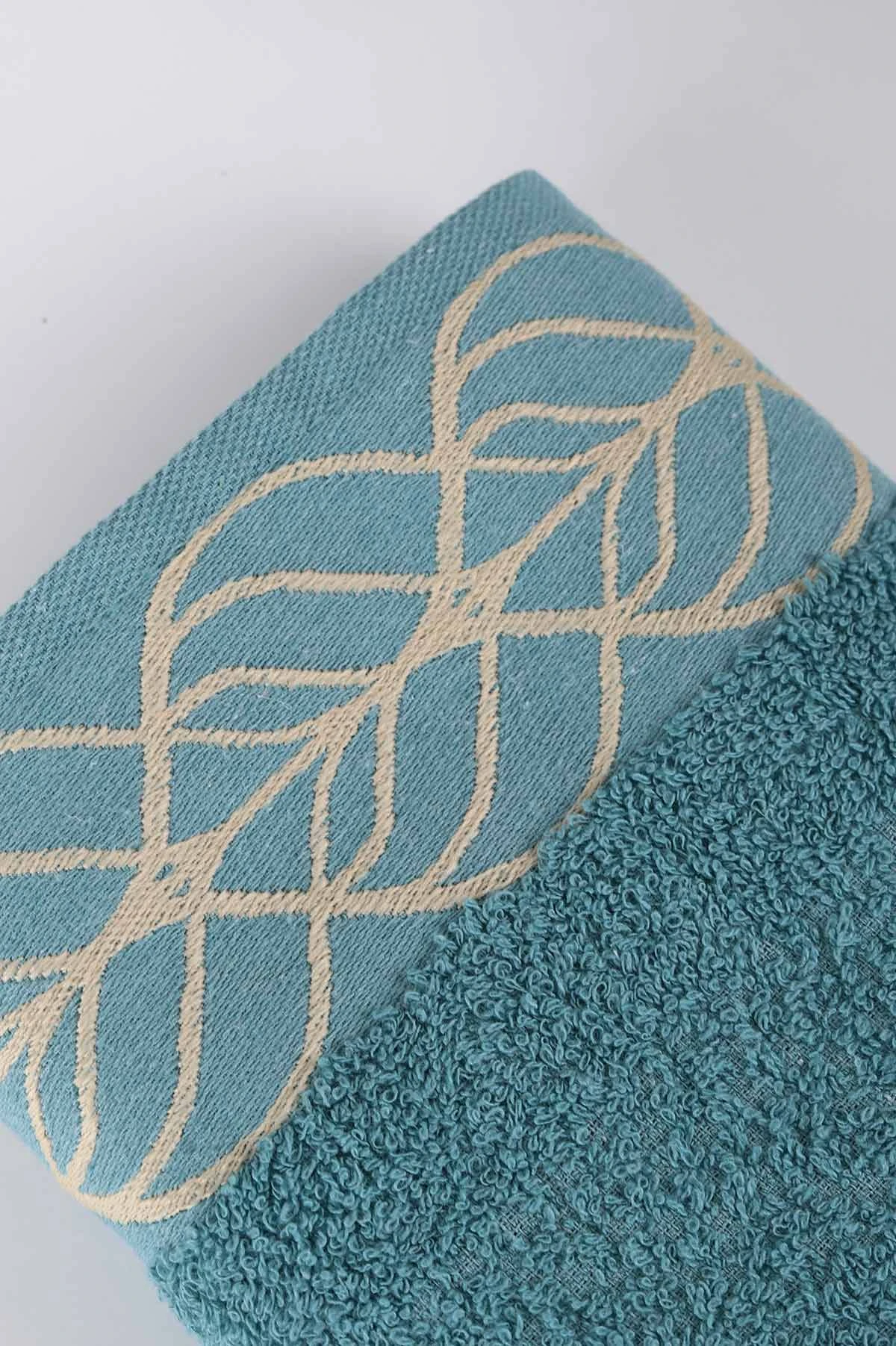 Zümrüt Yeşili 50x90 Desenli Lagün El Havlusu 224878